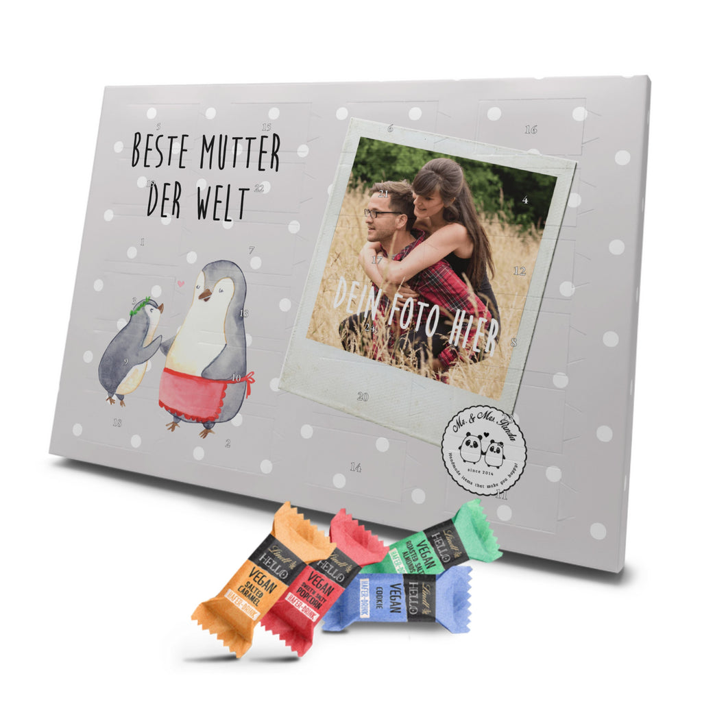 Personalisierter veganer Foto Adventskalender Pinguin Beste Mutter der Welt Personalisierter veganer Adventskalender, für, Dankeschön, Geschenk, Schenken, Geburtstag, Geburtstagsgeschenk, Geschenkidee, Danke, Bedanken, Mitbringsel, Freude machen, Geschenktipp, Mama, Mami, Mutter, Muttertag, Mutti, Ma, Tochter, Sohn, Beste Mama, Beste, Supermama