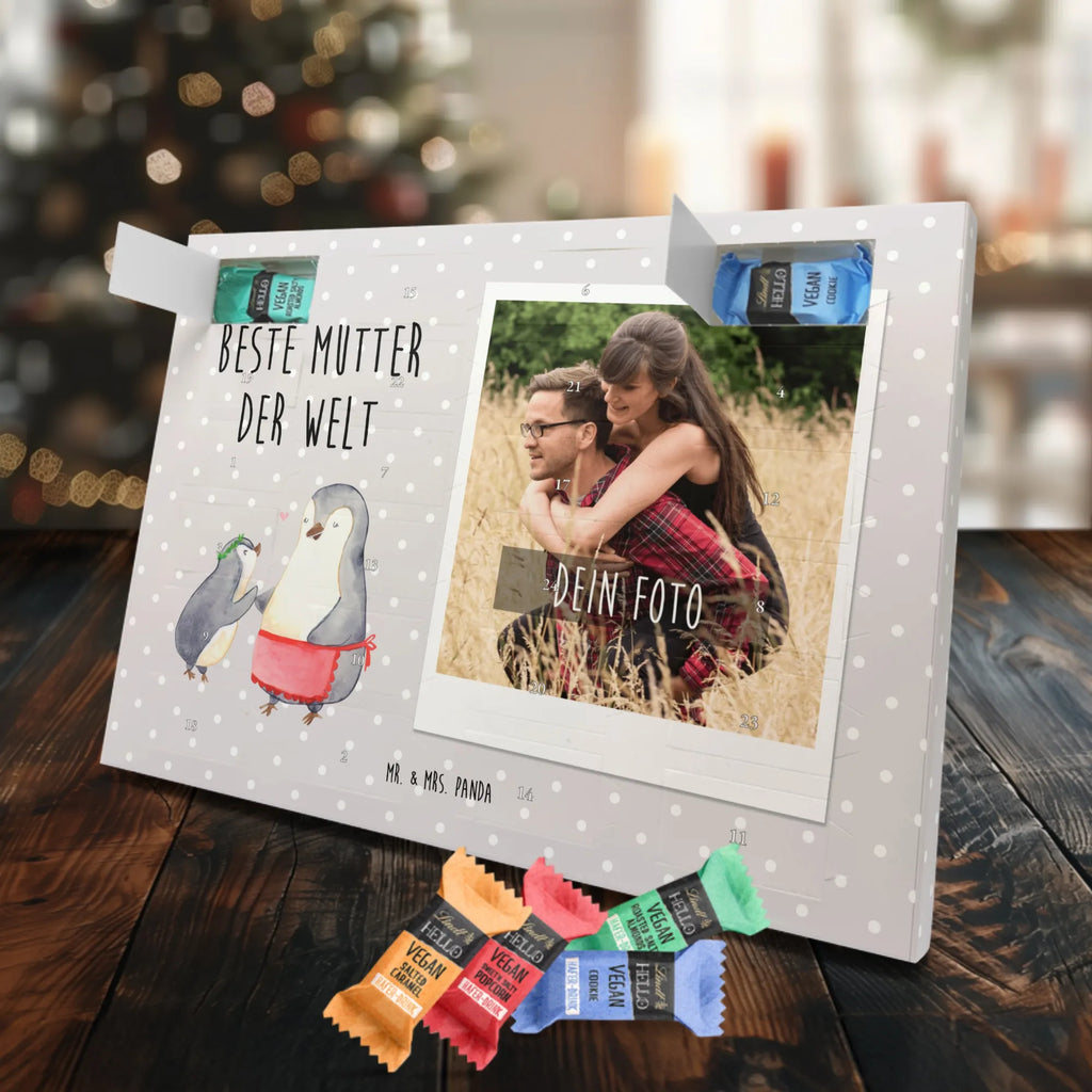 Personalisierter veganer Foto Adventskalender Pinguin Beste Mutter der Welt Personalisierter veganer Foto Adventskalender, für, Dankeschön, Geschenk, Schenken, Geburtstag, Geburtstagsgeschenk, Geschenkidee, Danke, Bedanken, Mitbringsel, Freude machen, Geschenktipp, Mama, Mami, Mutter, Muttertag, Mutti, Ma, Tochter, Sohn, Beste Mama, Beste, Supermama