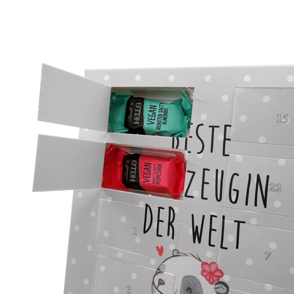 Personalisierter veganer Foto Adventskalender Panda Beste Trauzeugin der Welt Personalisierter veganer Foto Adventskalender, für, Dankeschön, Geschenk, Schenken, Geburtstag, Geburtstagsgeschenk, Geschenkidee, Danke, Bedanken, Mitbringsel, Freude machen, Geschenktipp, Trauzeugin, Trauhzeugin, Freundin, Hochzeit, Heirat, JGA, Trauung, Kirche, Standesamt, Braut