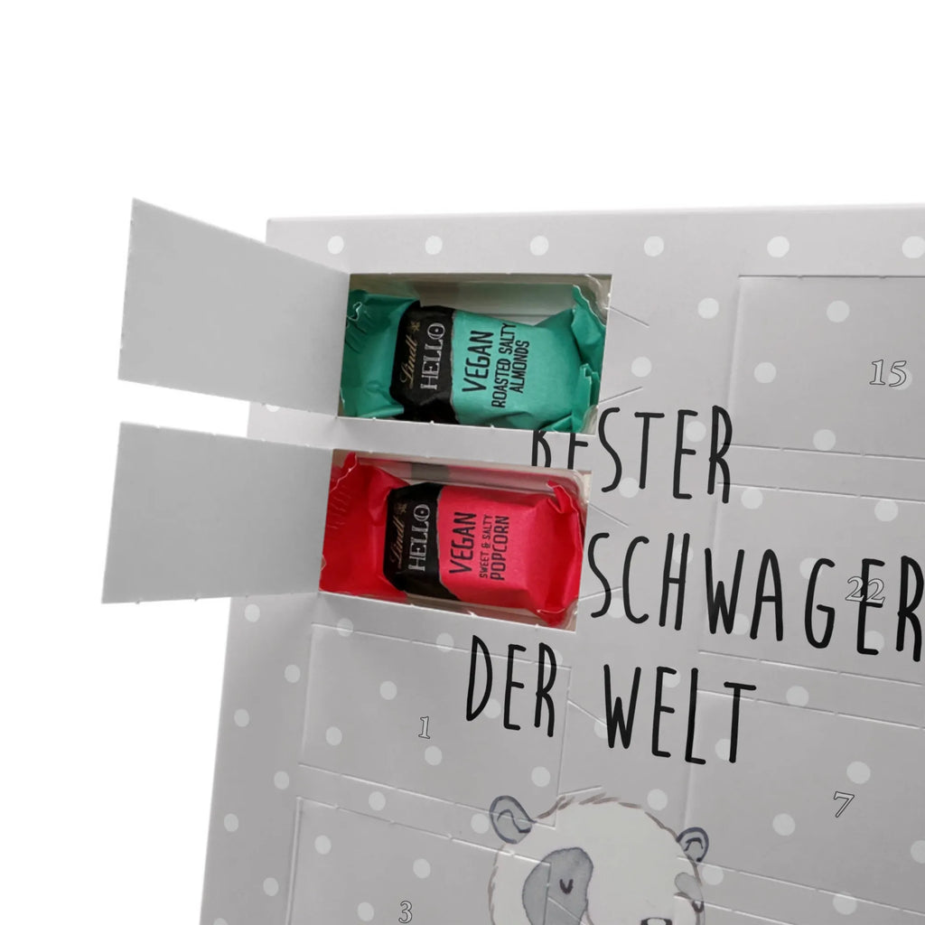 Personalisierter veganer Foto Adventskalender Panda Bester Schwippschwager der Welt Personalisierter veganer Foto Adventskalender, für, Dankeschön, Geschenk, Schenken, Geburtstag, Geburtstagsgeschenk, Geschenkidee, Danke, Bedanken, Mitbringsel, Freude machen, Geschenktipp, Schwippschwager, Schwibschwager, Schwipschwager, Schwager, Schwager des Ehepartners, Familie, Verwandtschaft, angeheiratet