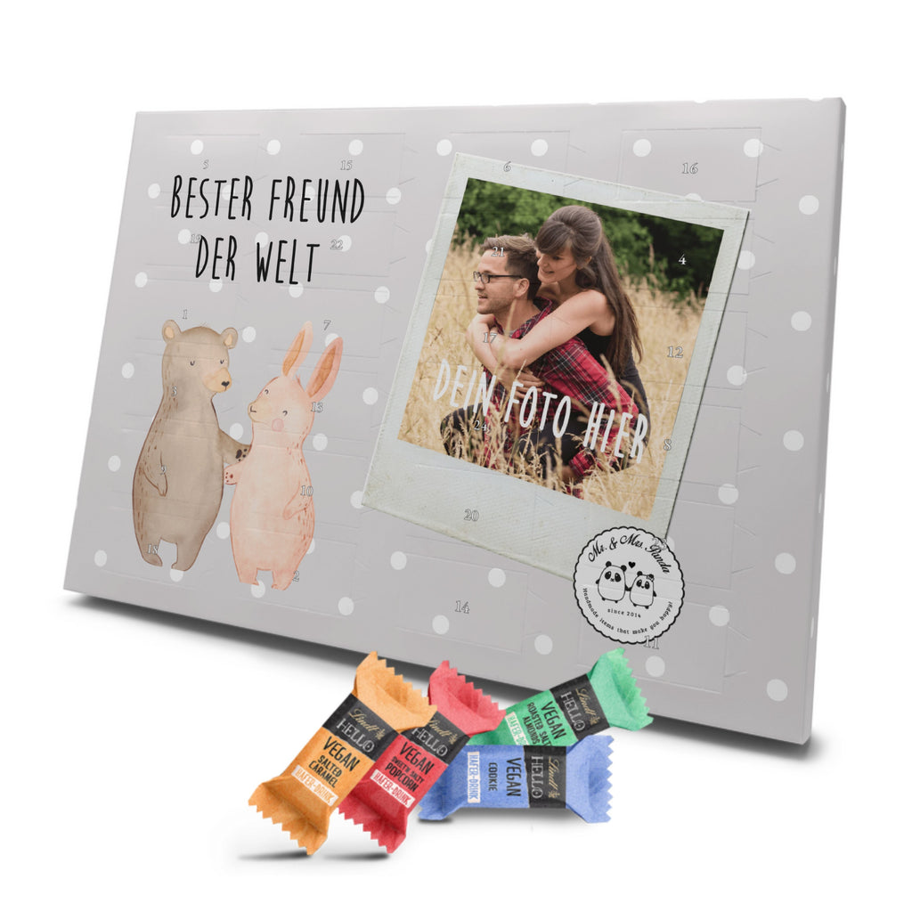 Personalisierter veganer Foto Adventskalender Hase Bester Freund der Welt Personalisierter veganer Adventskalender, für, Dankeschön, Geschenk, Schenken, Geburtstag, Geburtstagsgeschenk, Geschenkidee, Danke, Bedanken, Mitbringsel, Freude machen, Geschenktipp, Freund, Mann, Ehemann, Kumpel, Bro, Lebensgefährte, Partner, Lieblingsmensch, Liebe, Herz, Love