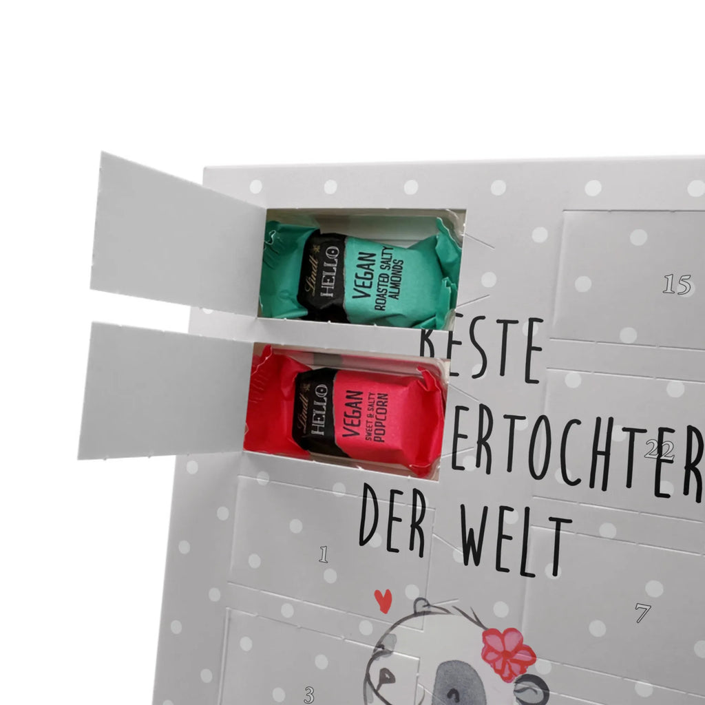 Personalisierter veganer Foto Adventskalender Panda Beste Schwiegertochter der Welt Personalisierter veganer Foto Adventskalender, für, Dankeschön, Geschenk, Schenken, Geburtstag, Geburtstagsgeschenk, Geschenkidee, Danke, Bedanken, Mitbringsel, Freude machen, Geschenktipp, Schwiegertochter, Tochter, Ehefrau des Sohns, Frau, angeheiratet, Hochzeit