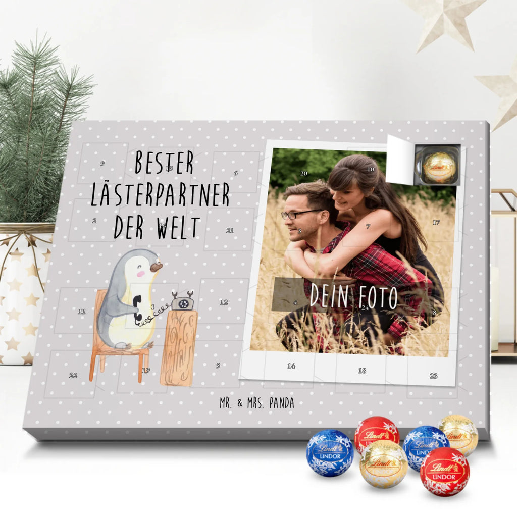 Personalisierter Kugel Markenschokolade Foto Adventskalender Pinguin Bester Lästerpartner der Welt Personalisierter Kugel Markenschokolade Foto Adventskalender, für, Dankeschön, Geschenk, Schenken, Geburtstag, Geburtstagsgeschenk, Geschenkidee, Danke, Bedanken, Mitbringsel, Freude machen, Geschenktipp, Lästerpartner, Lesterpartner, lestern, Lästerschwester, Lästern, beste Freundin, Freundin, Spaß, bff