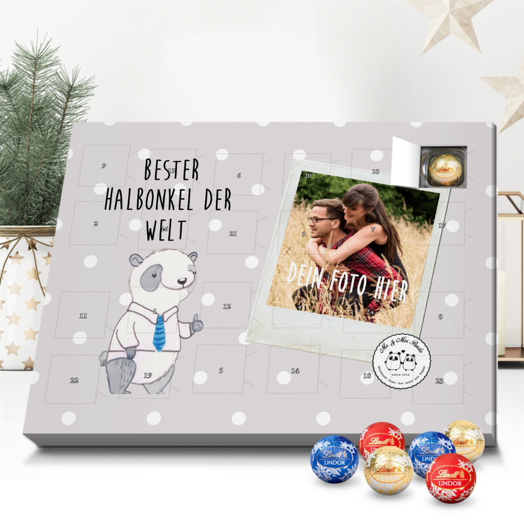 Personalisierter Kugel Markenschokolade Foto Adventskalender Panda Bester Halbonkel der Welt Personalisierter Kugel Markenschokolade Adventskalender, für, Dankeschön, Geschenk, Schenken, Geburtstag, Geburtstagsgeschenk, Geschenkidee, Danke, Bedanken, Mitbringsel, Freude machen, Geschenktipp, Onkel, bester Onkel, Halbonkel, Stiefonkel, Stief, Stiefgeschwister, Familie, Kleinigkeit