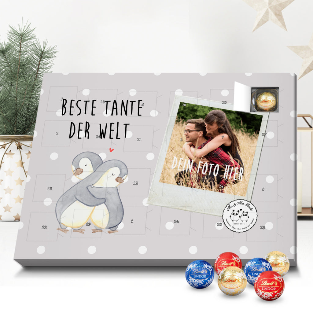 Personalisierter Kugel Markenschokolade Foto Adventskalender Pinguin Beste Tante der Welt Personalisierter Kugel Markenschokolade Adventskalender, für, Dankeschön, Geschenk, Schenken, Geburtstag, Geburtstagsgeschenk, Geschenkidee, Danke, Bedanken, Mitbringsel, Freude machen, Geschenktipp, Tante, Patentante, Paten Tante, Lieblingstante, Taufpartner, Taufe, Familie, Kleinigkeit, Nichte, Neffe