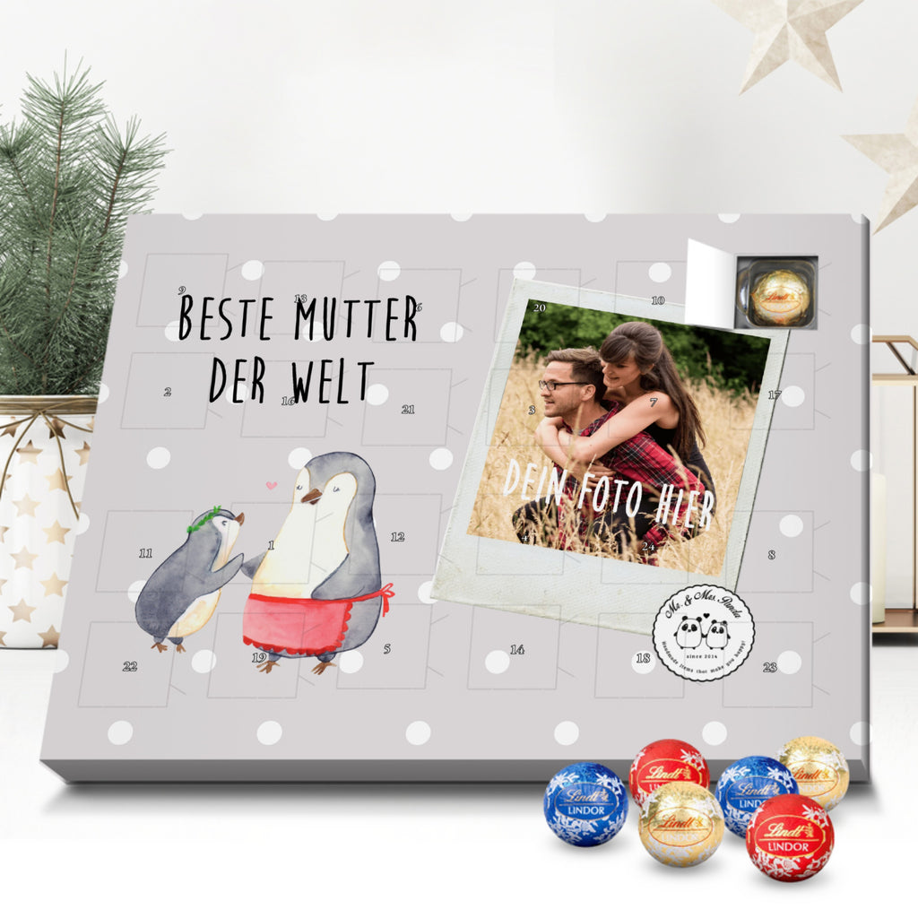 Personalisierter Kugel Markenschokolade Foto Adventskalender Pinguin Beste Mutter der Welt Personalisierter Kugel Markenschokolade Adventskalender, für, Dankeschön, Geschenk, Schenken, Geburtstag, Geburtstagsgeschenk, Geschenkidee, Danke, Bedanken, Mitbringsel, Freude machen, Geschenktipp, Mama, Mami, Mutter, Muttertag, Mutti, Ma, Tochter, Sohn, Beste Mama, Beste, Supermama