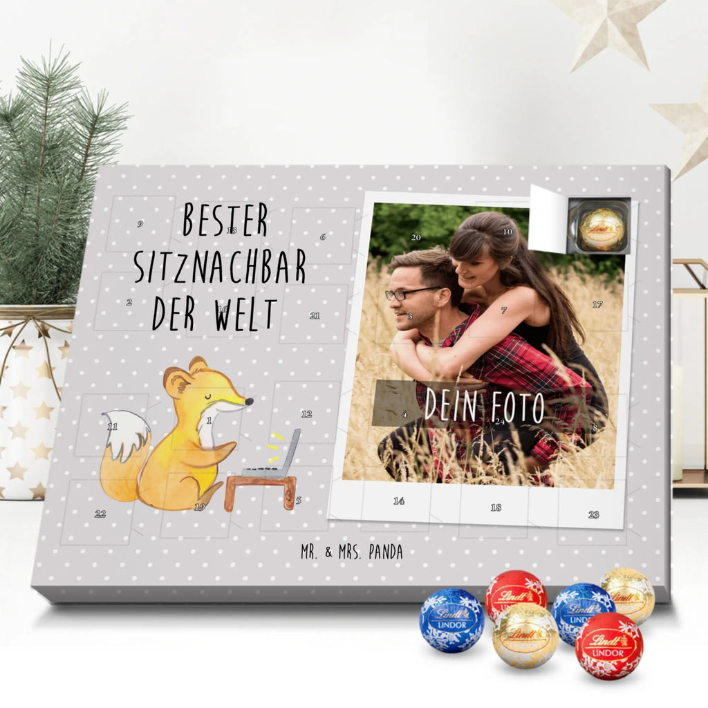 Personalisierter Kugel Markenschokolade Foto Adventskalender Fuchs Bester Sitznachbar der Welt Personalisierter Kugel Markenschokolade Foto Adventskalender, für, Dankeschön, Geschenk, Schenken, Geburtstag, Geburtstagsgeschenk, Geschenkidee, Danke, Bedanken, Mitbringsel, Freude machen, Geschenktipp, Sitznachbar, Stuhlnachbar, Nachbar, Uni, Universität, Seminar, Kommilitone, Tischnachbar, Schule, Mitschüler, Mitstudent, Hochschule