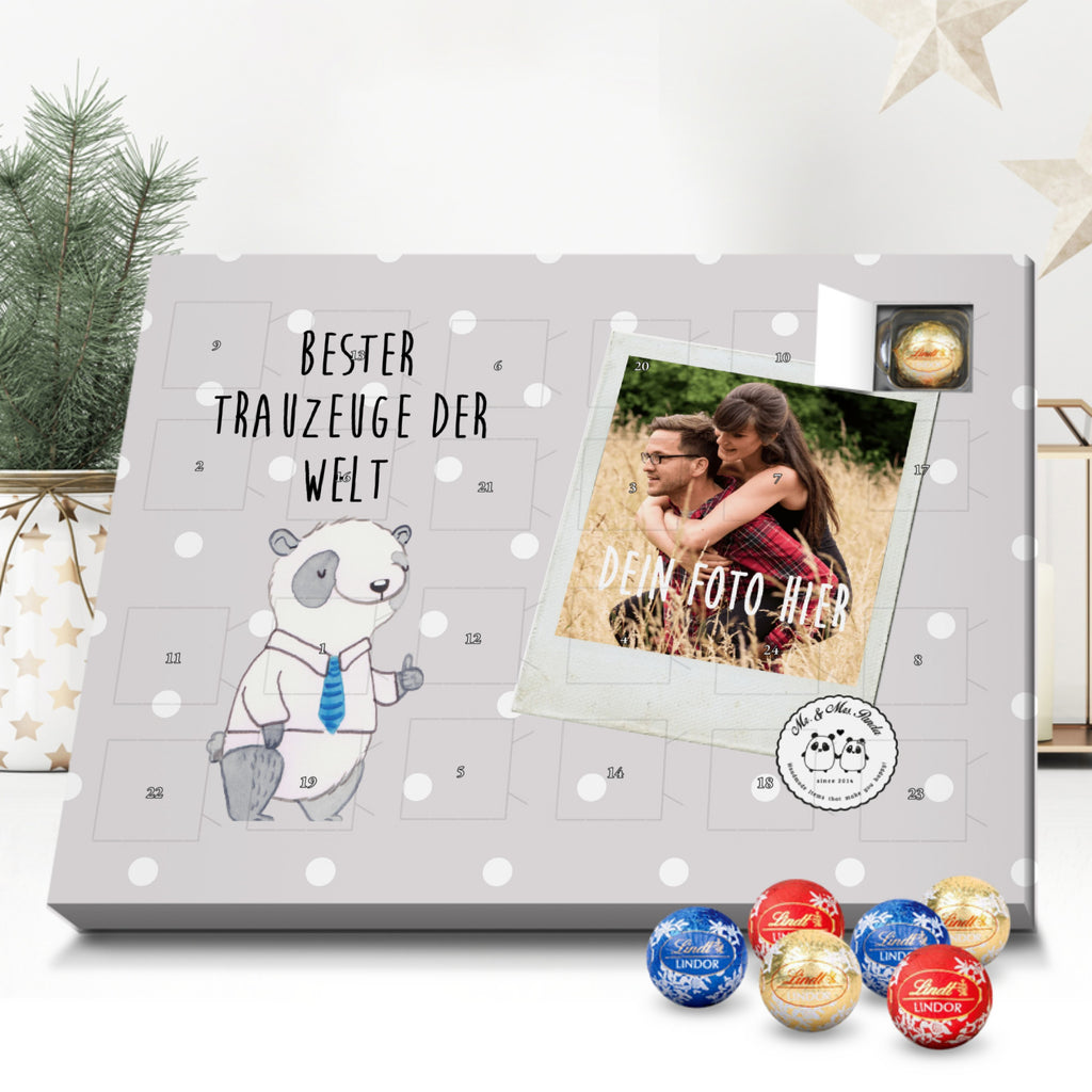 Personalisierter Kugel Markenschokolade Foto Adventskalender Panda Bester Trauzeuge der Welt Personalisierter Kugel Markenschokolade Adventskalender, für, Dankeschön, Geschenk, Schenken, Geburtstag, Geburtstagsgeschenk, Geschenkidee, Danke, Bedanken, Mitbringsel, Freude machen, Geschenktipp, Trauzeuge, Trauhzeuge, Hochzeit, Heirat, JGA, Trauung, Kirche, Standesamt, Braut, Bräutigam