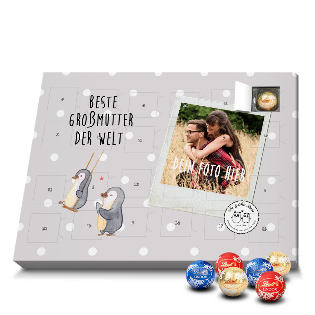 Personalisierter Kugel Markenschokolade Foto Adventskalender Pinguin Beste Großmutter der Welt Personalisierter Kugel Markenschokolade Adventskalender, für, Dankeschön, Geschenk, Schenken, Geburtstag, Geburtstagsgeschenk, Geschenkidee, Danke, Bedanken, Mitbringsel, Freude machen, Geschenktipp, Großmutter, Omi, Oma, Oma geworden, Grosseltern