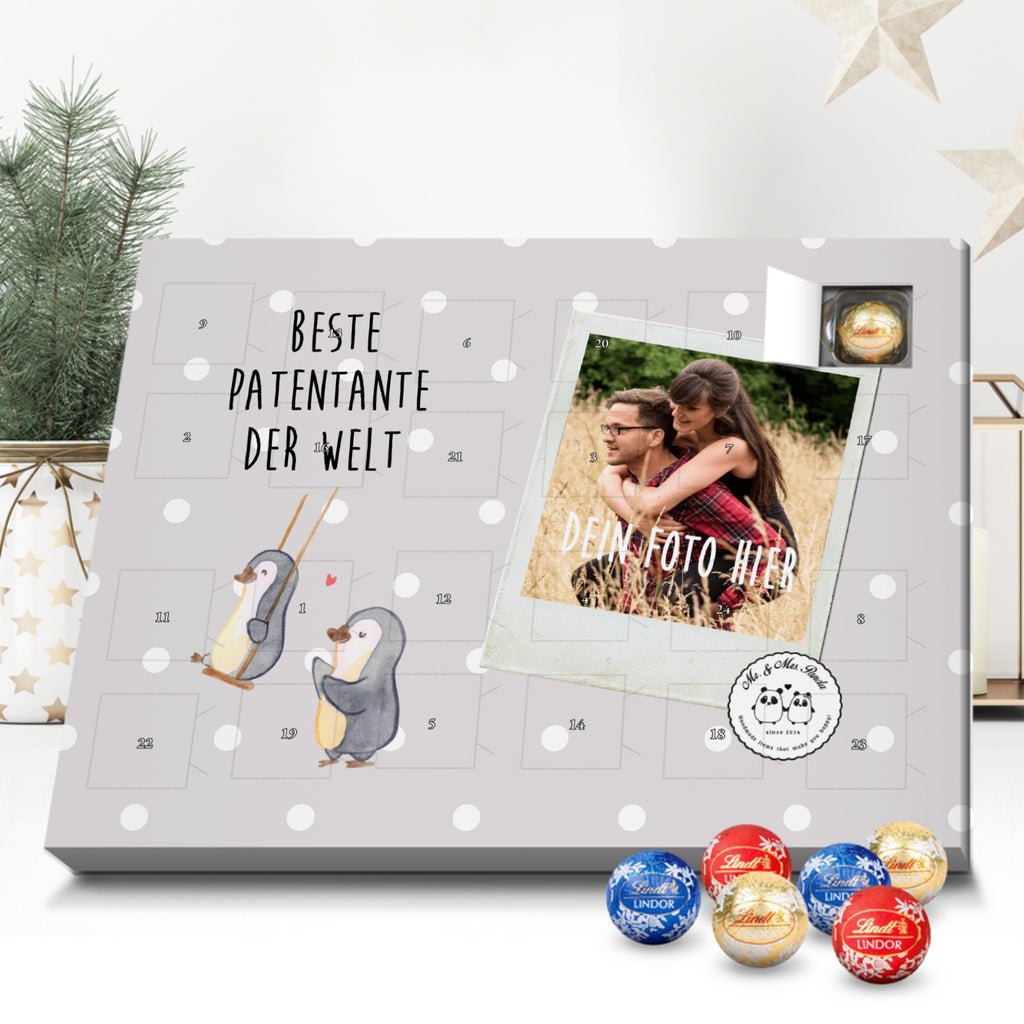 Personalisierter Kugel Markenschokolade Foto Adventskalender Pinguin Beste Patentante der Welt Personalisierter Kugel Markenschokolade Adventskalender, für, Dankeschön, Geschenk, Schenken, Geburtstag, Geburtstagsgeschenk, Geschenkidee, Danke, Bedanken, Mitbringsel, Freude machen, Geschenktipp, Patentante, Paten Tante, Lieblingstante, Taufpartner, Taufe, Familie, Kleinigkeit, Nichte, Neffe