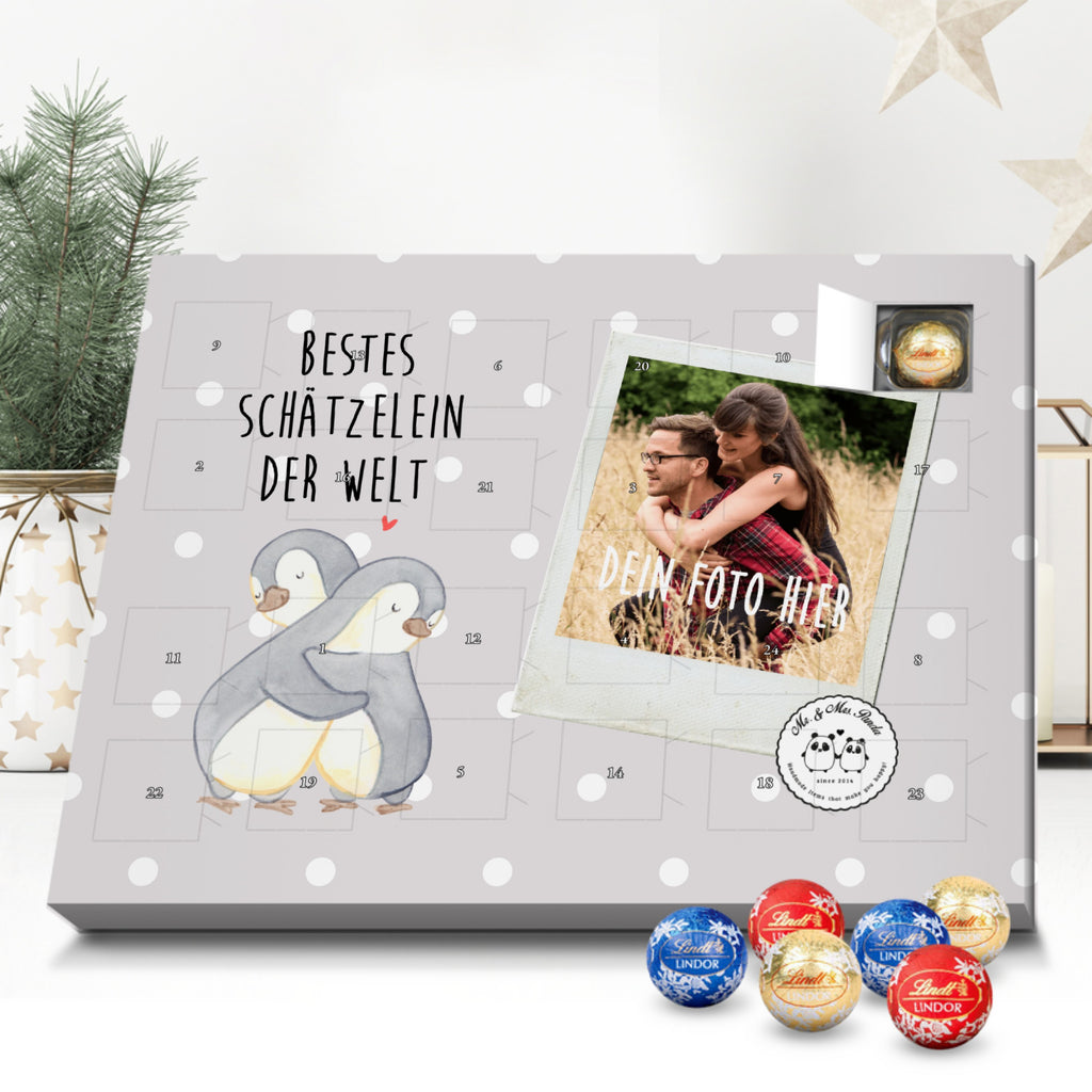 Personalisierter Kugel Markenschokolade Foto Adventskalender Pinguin Bestes Schätzelein der Welt Personalisierter Kugel Markenschokolade Adventskalender, für, Dankeschön, Geschenk, Schenken, Geburtstag, Geburtstagsgeschenk, Geschenkidee, Danke, Bedanken, Mitbringsel, Freude machen, Geschenktipp, Schätzelein, Schätzchen, Schatz, Schatzi, Ehemann, Ehefrau, Freundin, Freund, Frau, Mann, Kosename, Hochzeitstag