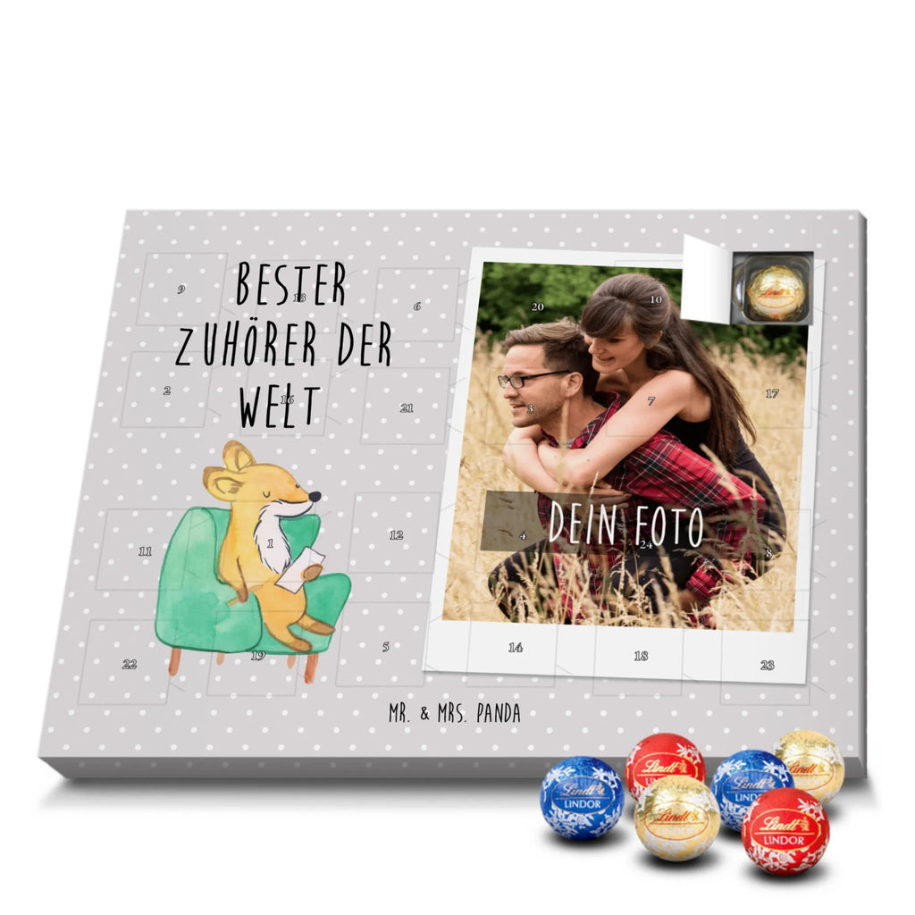 Personalisierter Kugel Markenschokolade Foto Adventskalender Fuchs Bester Zuhörer der Welt Personalisierter Kugel Markenschokolade Foto Adventskalender, für, Dankeschön, Geschenk, Schenken, Geburtstag, Geburtstagsgeschenk, Geschenkidee, Danke, Bedanken, Mitbringsel, Freude machen, Geschenktipp, Zuhörer, Freund, Freundin, offenes Ohr, Hilfsbereit, Hilfe