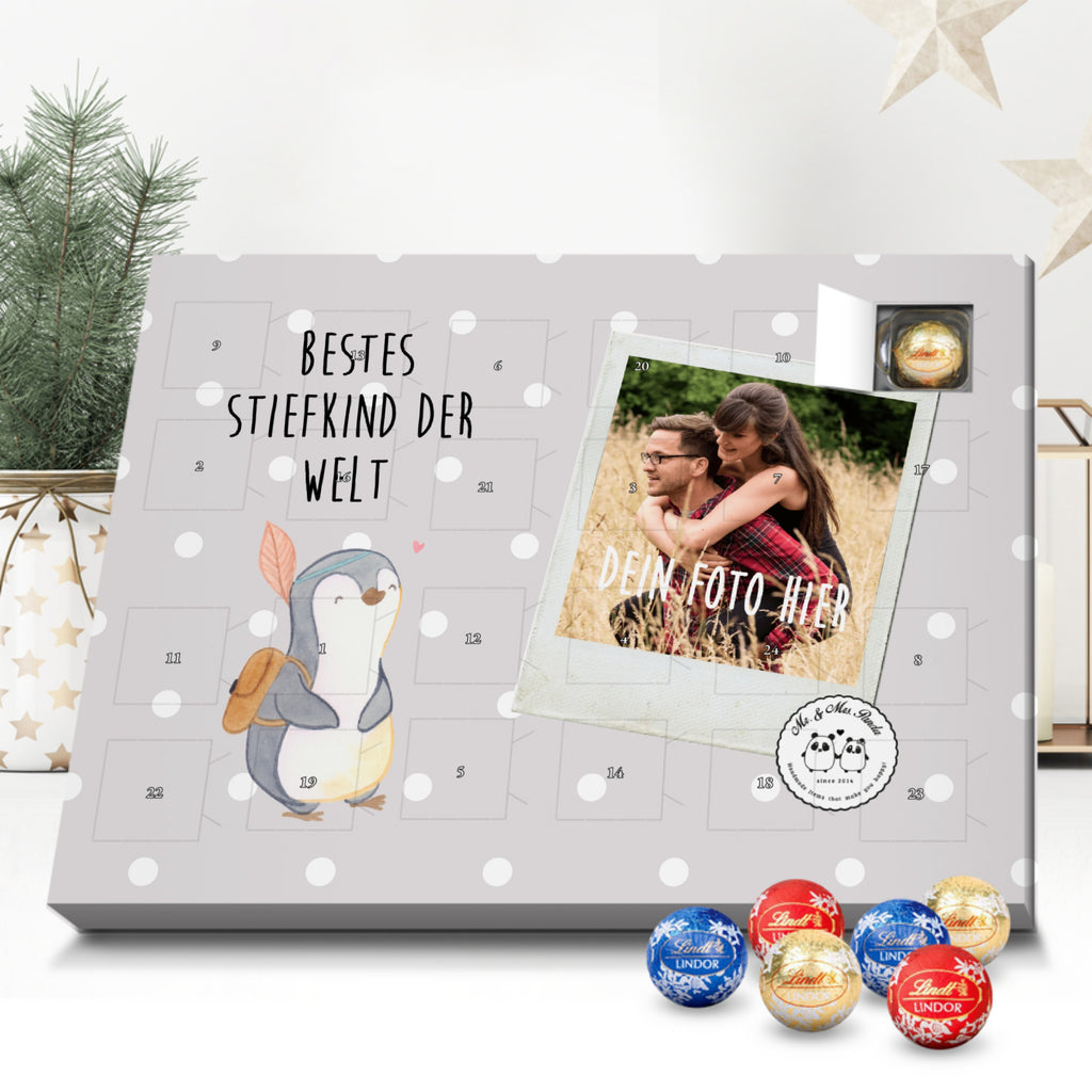 Personalisierter Kugel Markenschokolade Foto Adventskalender Pinguin Bestes Stiefkind der Welt Personalisierter Kugel Markenschokolade Adventskalender, für, Dankeschön, Geschenk, Schenken, Geburtstag, Geburtstagsgeschenk, Geschenkidee, Danke, Bedanken, Mitbringsel, Freude machen, Geschenktipp, Stiefkind, angeheiratet, Kinder, Kind, Kid, Kids, Kiddy, Bestes, Tochter, Sohn, Nachwuchs, Geburt, Liebling, Taufe