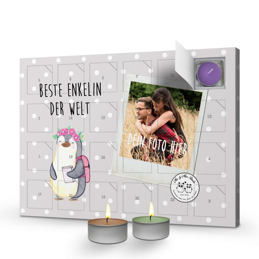 Personalisierter Duftkerzen Foto Adventskalender Pinguin Beste Enkelin der Welt Personalisierter Duftkerzen Adventskalender, für, Dankeschön, Geschenk, Schenken, Geburtstag, Geburtstagsgeschenk, Geschenkidee, Danke, Bedanken, Mitbringsel, Freude machen, Geschenktipp, Enkelin, Enkelkind, Enkeltochter, Oma, Opa, Kind von Tochter, Kind von Sohn, Großtochter, Taufe