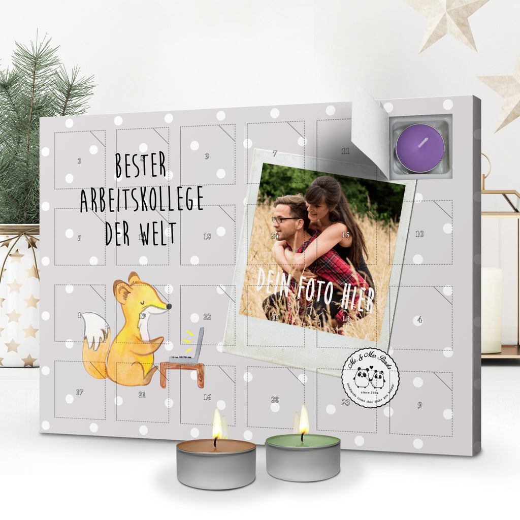 Personalisierter Duftkerzen Foto Adventskalender Fuchs Bester Arbeitskollege der Welt Personalisierter Duftkerzen Adventskalender, für, Dankeschön, Geschenk, Schenken, Geburtstag, Geburtstagsgeschenk, Geschenkidee, Danke, Bedanken, Mitbringsel, Freude machen, Geschenktipp, Arbeitskollege, Kollege, Büro, Abschiedsgeschenk, Ruhestand, Arbeit, Mitarbeiter, Berufsgenosse, Beruf