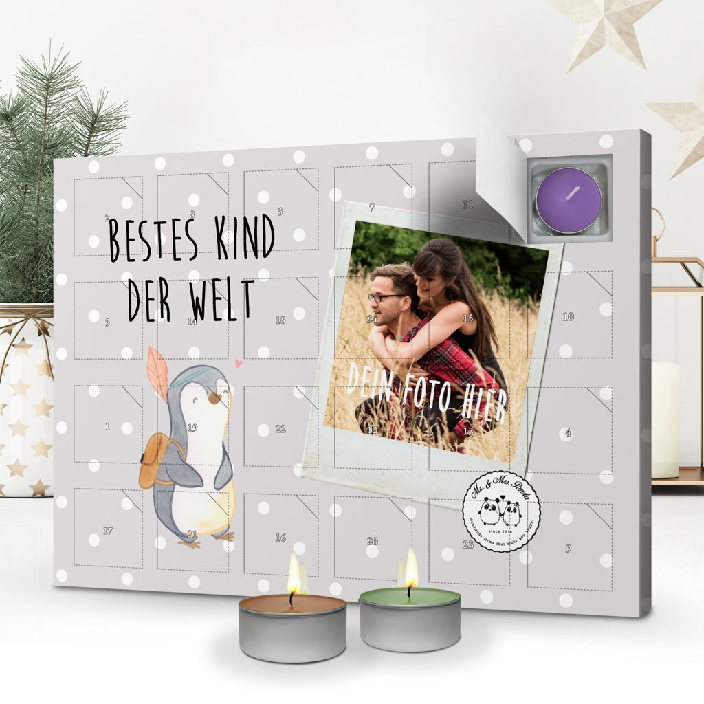 Personalisierter Duftkerzen Foto Adventskalender Pinguin Bestes Kind der Welt Personalisierter Duftkerzen Adventskalender, für, Dankeschön, Geschenk, Schenken, Geburtstag, Geburtstagsgeschenk, Geschenkidee, Danke, Bedanken, Mitbringsel, Freude machen, Geschenktipp, Kinder, Kind, Kid, Kids, Kiddy, Bestes, Tochter, Sohn, Nachwuchs, Geburt, Liebling, Taufe