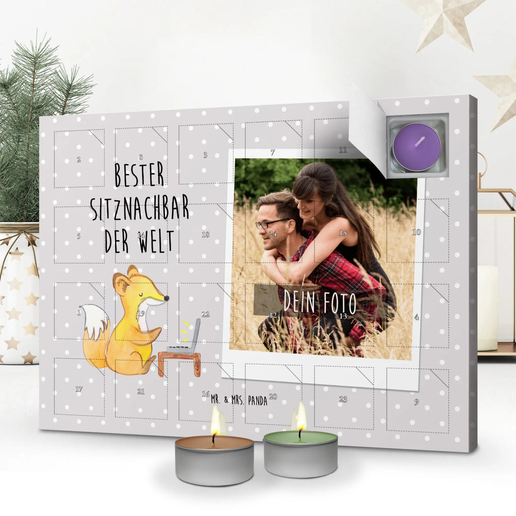 Personalisierter Duftkerzen Foto Adventskalender Fuchs Bester Sitznachbar der Welt Personalisierter Duftkerzen Foto Adventskalender, für, Dankeschön, Geschenk, Schenken, Geburtstag, Geburtstagsgeschenk, Geschenkidee, Danke, Bedanken, Mitbringsel, Freude machen, Geschenktipp, Sitznachbar, Stuhlnachbar, Nachbar, Uni, Universität, Seminar, Kommilitone, Tischnachbar, Schule, Mitschüler, Mitstudent, Hochschule