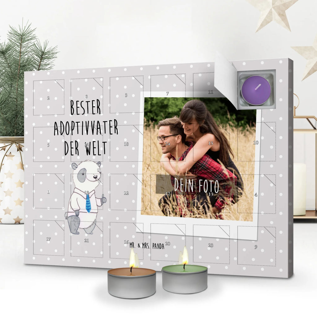 Personalisierter Duftkerzen Foto Adventskalender Panda Bester Adoptivvater der Welt Personalisierter Duftkerzen Foto Adventskalender, für, Dankeschön, Geschenk, Schenken, Geburtstag, Geburtstagsgeschenk, Geschenkidee, Danke, Bedanken, Mitbringsel, Freude machen, Geschenktipp, Adoptiv vater, Adoption, adoptiert, Adoptivvater