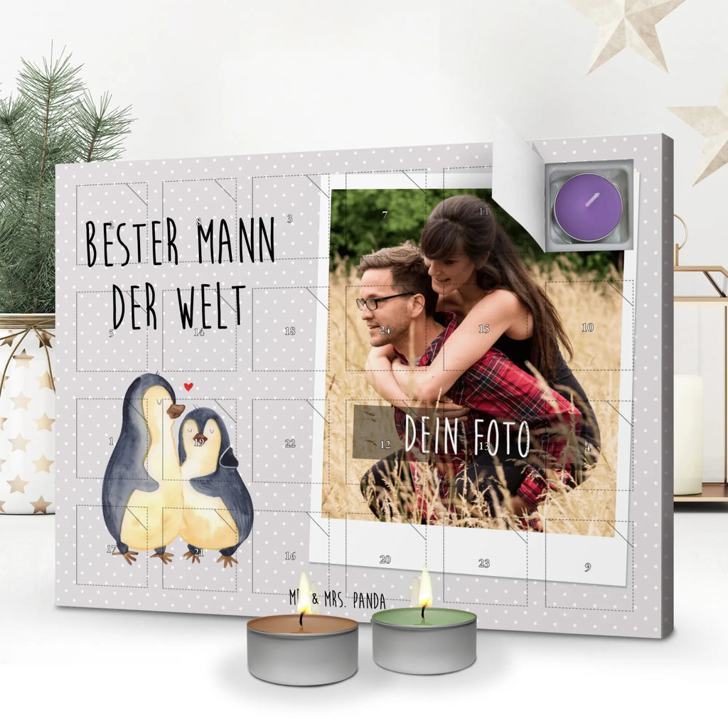 Personalisierter Duftkerzen Foto Adventskalender Pinguin Bester Mann der Welt Personalisierter Duftkerzen Foto Adventskalender, für, Dankeschön, Geschenk, Schenken, Geburtstag, Geburtstagsgeschenk, Geschenkidee, Danke, Bedanken, Mitbringsel, Freude machen, Geschenktipp, Ehemann, Beste, Mann, Partner, Freund, Traummann, Liebling, Ehepartner, Ehe, Gatte, Lebensgefährte, Bräutigam, Kleinigkeit