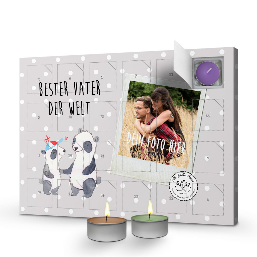 Personalisierter Duftkerzen Foto Adventskalender Panda Bester Vater der Welt Personalisierter Duftkerzen Adventskalender, für, Dankeschön, Geschenk, Schenken, Geburtstag, Geburtstagsgeschenk, Geschenkidee, Danke, Bedanken, Mitbringsel, Freude machen, Geschenktipp, Vater, Papa, Dad, Daddy, Paps, Papi, Vati, Eltern, Geschenk Vater, Mann, Familie, Bester, Kleinigkeit