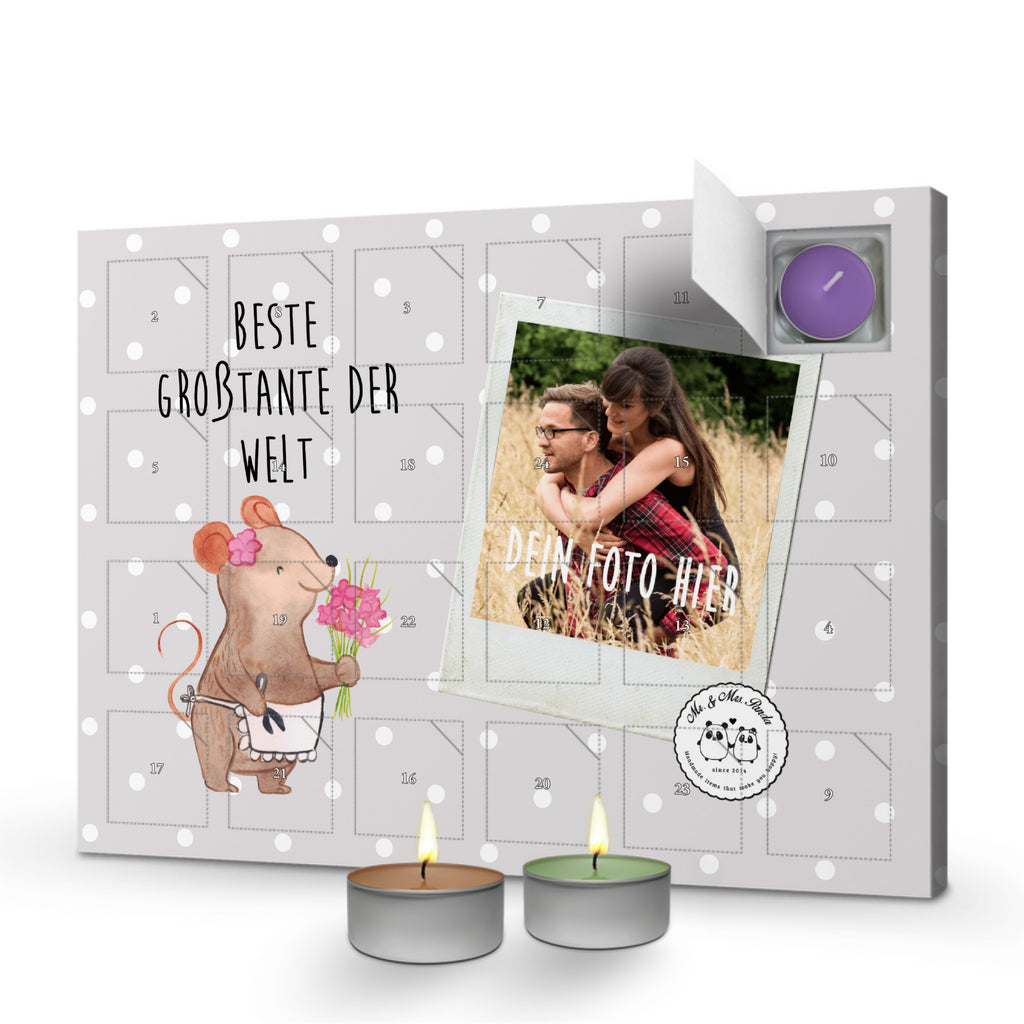 Personalisierter Duftkerzen Foto Adventskalender Maus Beste Großtante der Welt Personalisierter Duftkerzen Adventskalender, für, Dankeschön, Geschenk, Schenken, Geburtstag, Geburtstagsgeschenk, Geschenkidee, Danke, Bedanken, Mitbringsel, Freude machen, Geschenktipp, Großtante, Grosstante, Tante, Lieblingstante, Familie, Schwester, Tanten, Kleinigkeit, Beste, Nichte, Neffe, Groß