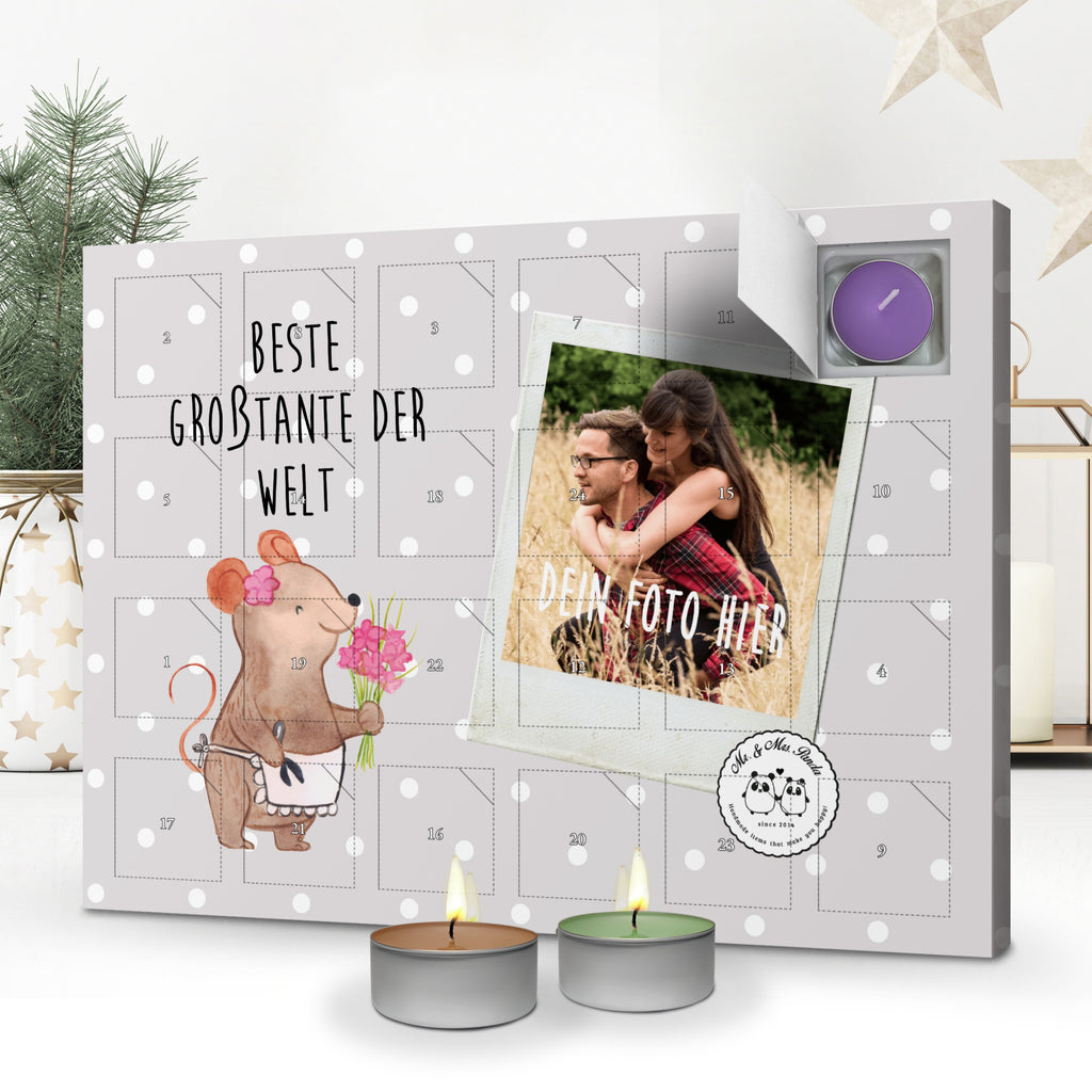 Personalisierter Duftkerzen Foto Adventskalender Maus Beste Großtante der Welt Personalisierter Duftkerzen Adventskalender, für, Dankeschön, Geschenk, Schenken, Geburtstag, Geburtstagsgeschenk, Geschenkidee, Danke, Bedanken, Mitbringsel, Freude machen, Geschenktipp, Großtante, Grosstante, Tante, Lieblingstante, Familie, Schwester, Tanten, Kleinigkeit, Beste, Nichte, Neffe, Groß