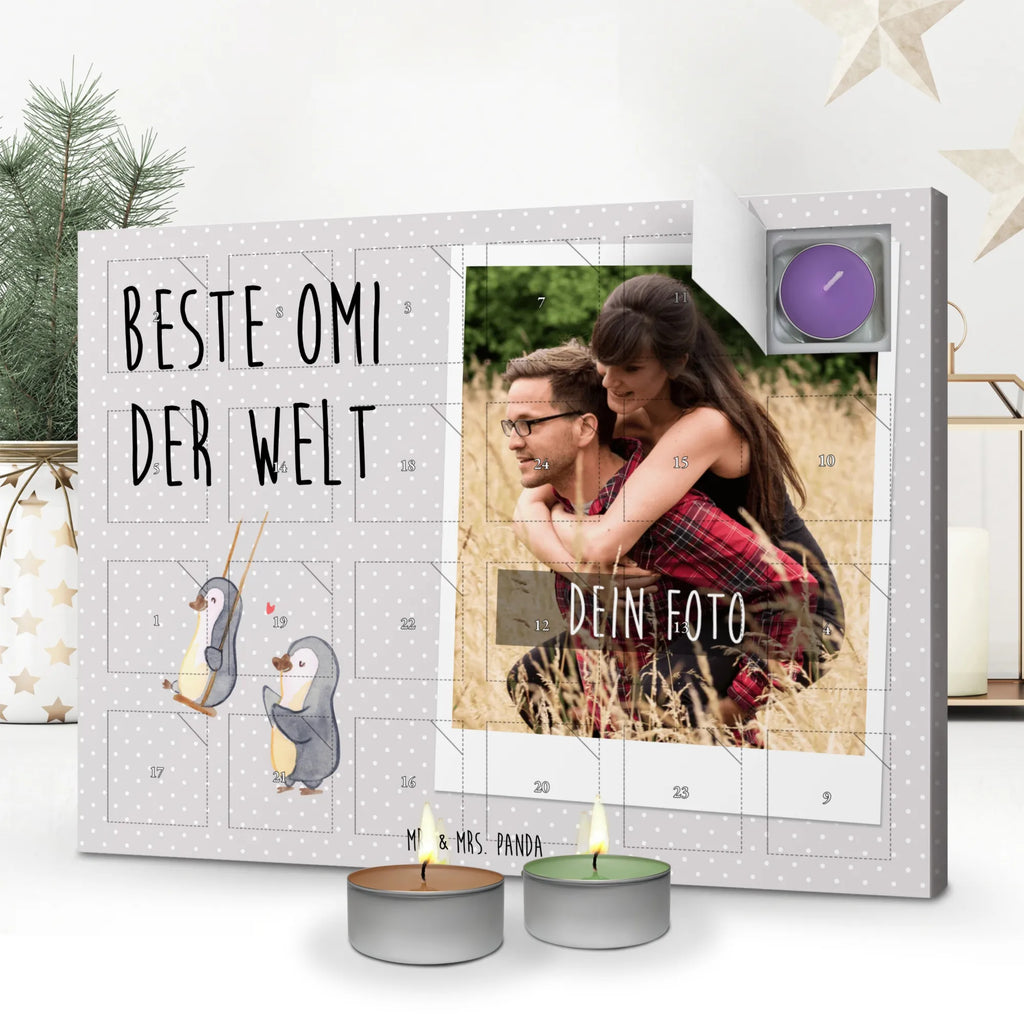 Personalisierter Duftkerzen Foto Adventskalender Pinguin Beste Omi der Welt Personalisierter Duftkerzen Foto Adventskalender, für, Dankeschön, Geschenk, Schenken, Geburtstag, Geburtstagsgeschenk, Geschenkidee, Danke, Bedanken, Mitbringsel, Freude machen, Geschenktipp, Großmutter, Oma, Omi, Großpapa, Großmama, Enkel, Enkelin, Enkelkind, Kleinigkeit, Ommi, Omma, Bester