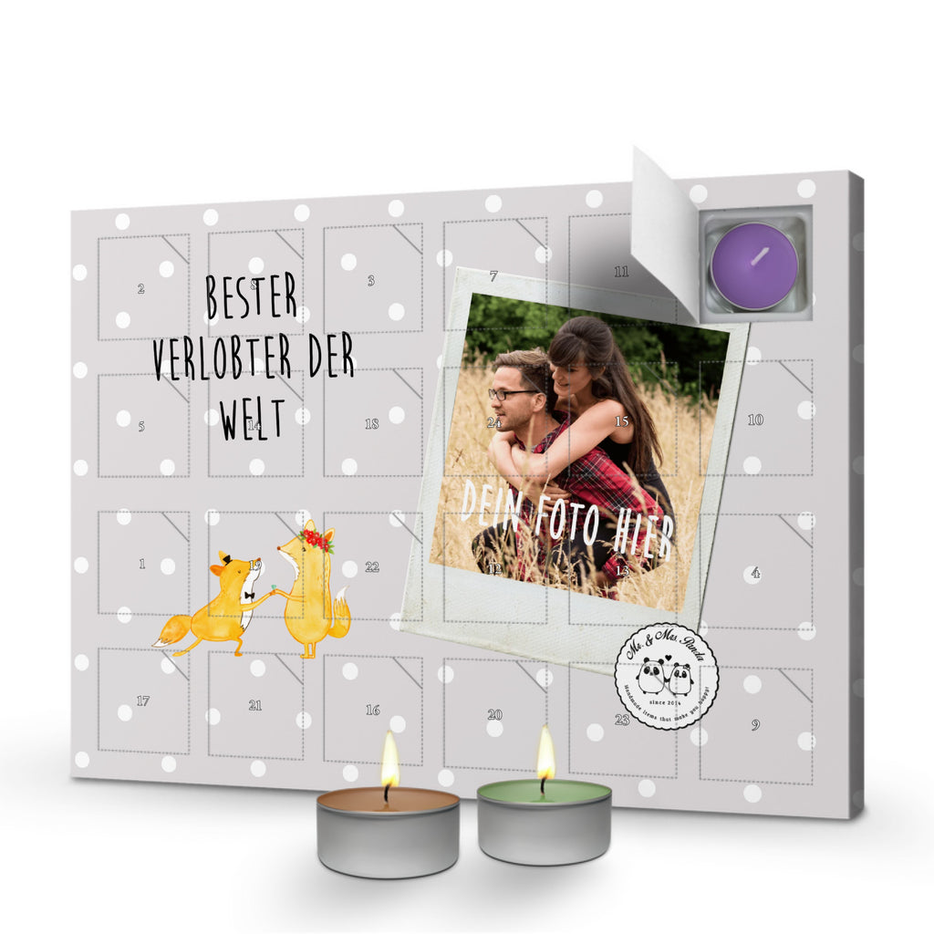 Personalisierter Duftkerzen Foto Adventskalender Fuchs Bester Verlobter der Welt Personalisierter Duftkerzen Adventskalender, für, Dankeschön, Geschenk, Schenken, Geburtstag, Geburtstagsgeschenk, Geschenkidee, Danke, Bedanken, Mitbringsel, Freude machen, Geschenktipp, Verlobter, Verloben, Verlobung, Traummann, Mann, Freund, Ehemann, Zukünftiger, Hochzeit, Ehe