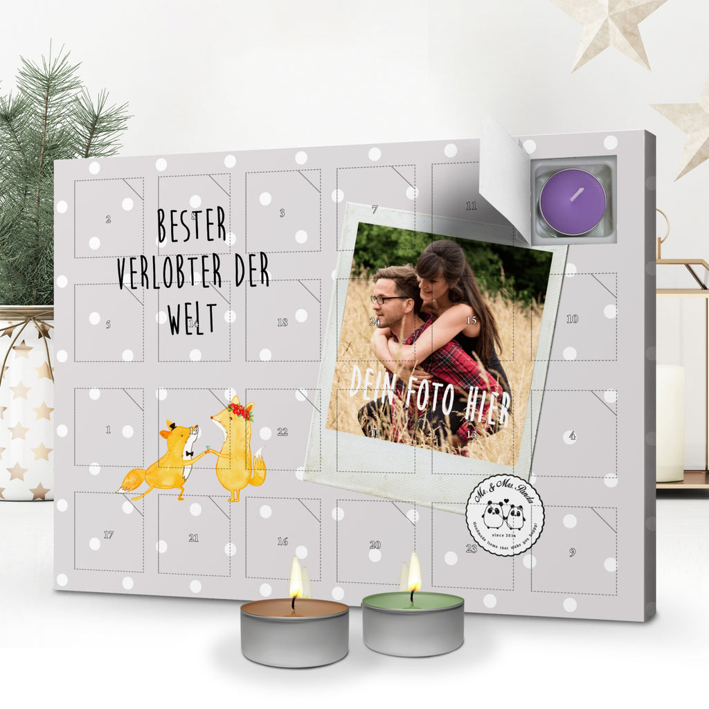 Personalisierter Duftkerzen Foto Adventskalender Fuchs Bester Verlobter der Welt Personalisierter Duftkerzen Adventskalender, für, Dankeschön, Geschenk, Schenken, Geburtstag, Geburtstagsgeschenk, Geschenkidee, Danke, Bedanken, Mitbringsel, Freude machen, Geschenktipp, Verlobter, Verloben, Verlobung, Traummann, Mann, Freund, Ehemann, Zukünftiger, Hochzeit, Ehe