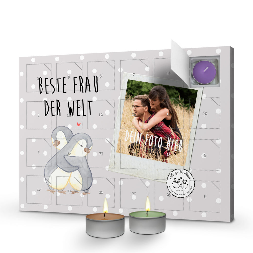 Personalisierter Duftkerzen Foto Adventskalender Pinguin Beste Frau der Welt Personalisierter Duftkerzen Adventskalender, für, Dankeschön, Geschenk, Schenken, Geburtstag, Geburtstagsgeschenk, Geschenkidee, Danke, Bedanken, Mitbringsel, Freude machen, Geschenktipp, Beste, Frau, Ehefrau, Partnerin, Freundin, Traumfrau, Liebling, Ehepartner, Ehe, Gattin, Lebensgefährtin, Braut, Kleinigkeit