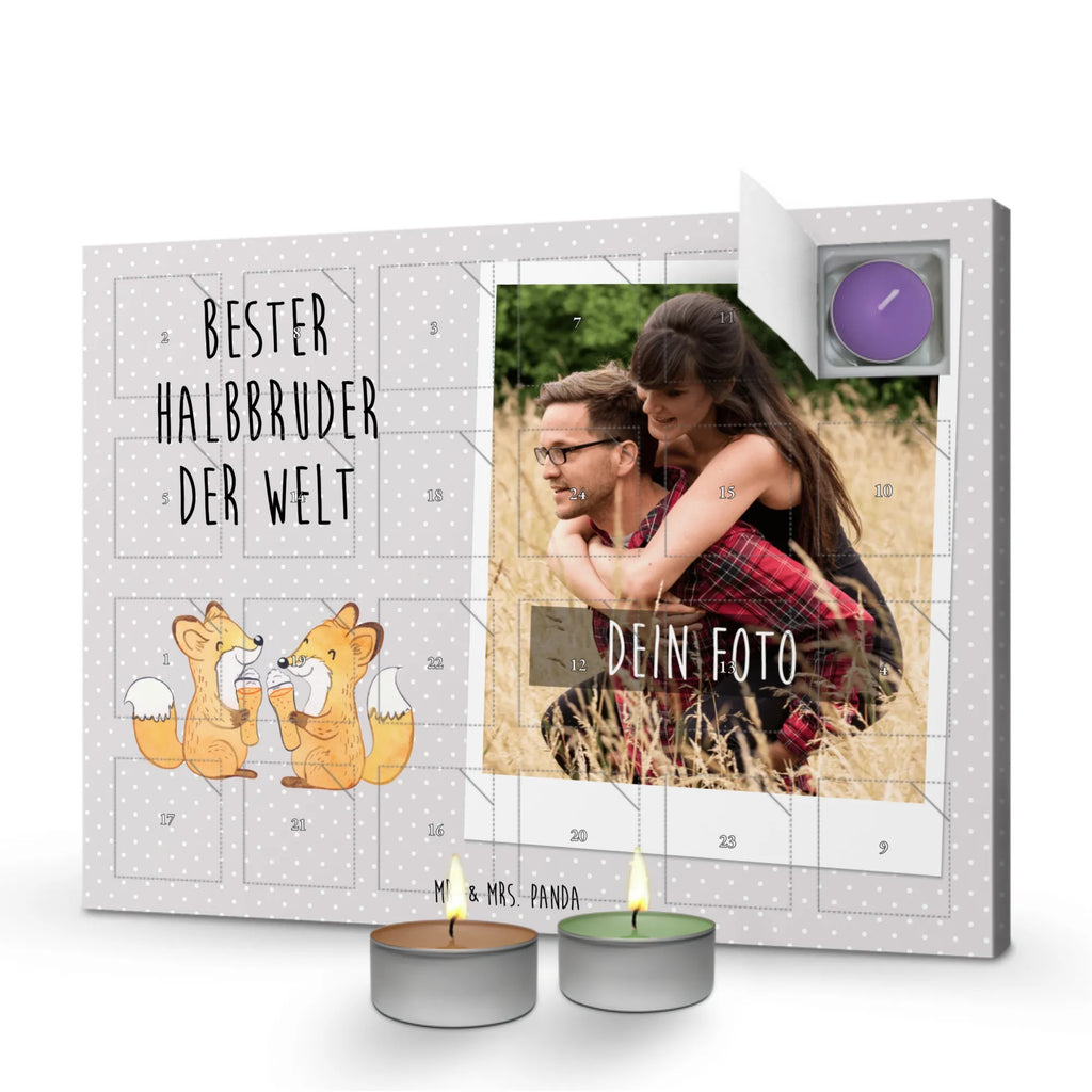 Personalisierter Duftkerzen Foto Adventskalender Fuchs Bester Halbbruder der Welt Personalisierter Duftkerzen Foto Adventskalender, für, Dankeschön, Geschenk, Schenken, Geburtstag, Geburtstagsgeschenk, Geschenkidee, Danke, Bedanken, Mitbringsel, Freude machen, Geschenktipp, Halbbruder, Stiefbruder, Stief, Stiefgeschwister, Bruder, Brudi, Geschwister, Bruderherz, Schwester, Familie, Kleinigkeit, Brother, Bester, Sohn