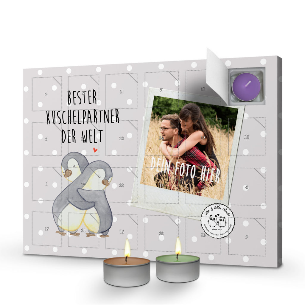 Personalisierter Duftkerzen Foto Adventskalender Pinguin Bester Kuschelpartner der Welt Personalisierter Duftkerzen Adventskalender, für, Dankeschön, Geschenk, Schenken, Geburtstag, Geburtstagsgeschenk, Geschenkidee, Danke, Bedanken, Mitbringsel, Freude machen, Geschenktipp, Kuschelpartner, Lebenspartner, Ehepartner, Partner, Ehemann, Ehefrau, Kuscheln, Bett, Liebe, Freund, Freundin, Hochzeitstag, verliebt