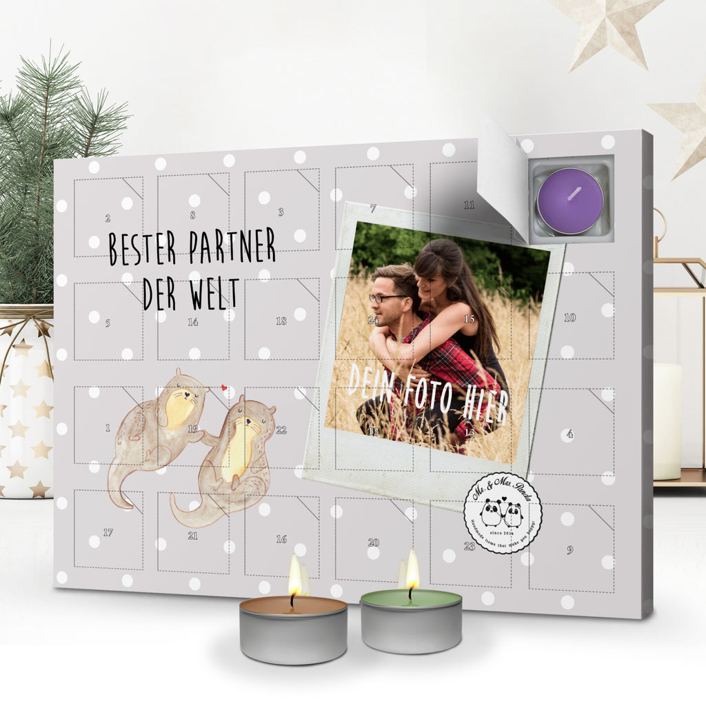 Personalisierter Duftkerzen Foto Adventskalender Otter Bester Partner der Welt Personalisierter Duftkerzen Adventskalender, für, Dankeschön, Geschenk, Schenken, Geburtstag, Geburtstagsgeschenk, Geschenkidee, Danke, Bedanken, Mitbringsel, Freude machen, Geschenktipp, Partner, Ehepartner, Mann, Frau, Ehefrau, Ehemann. Freundin, Freund, Lebensgefährte, Paar, Liebe