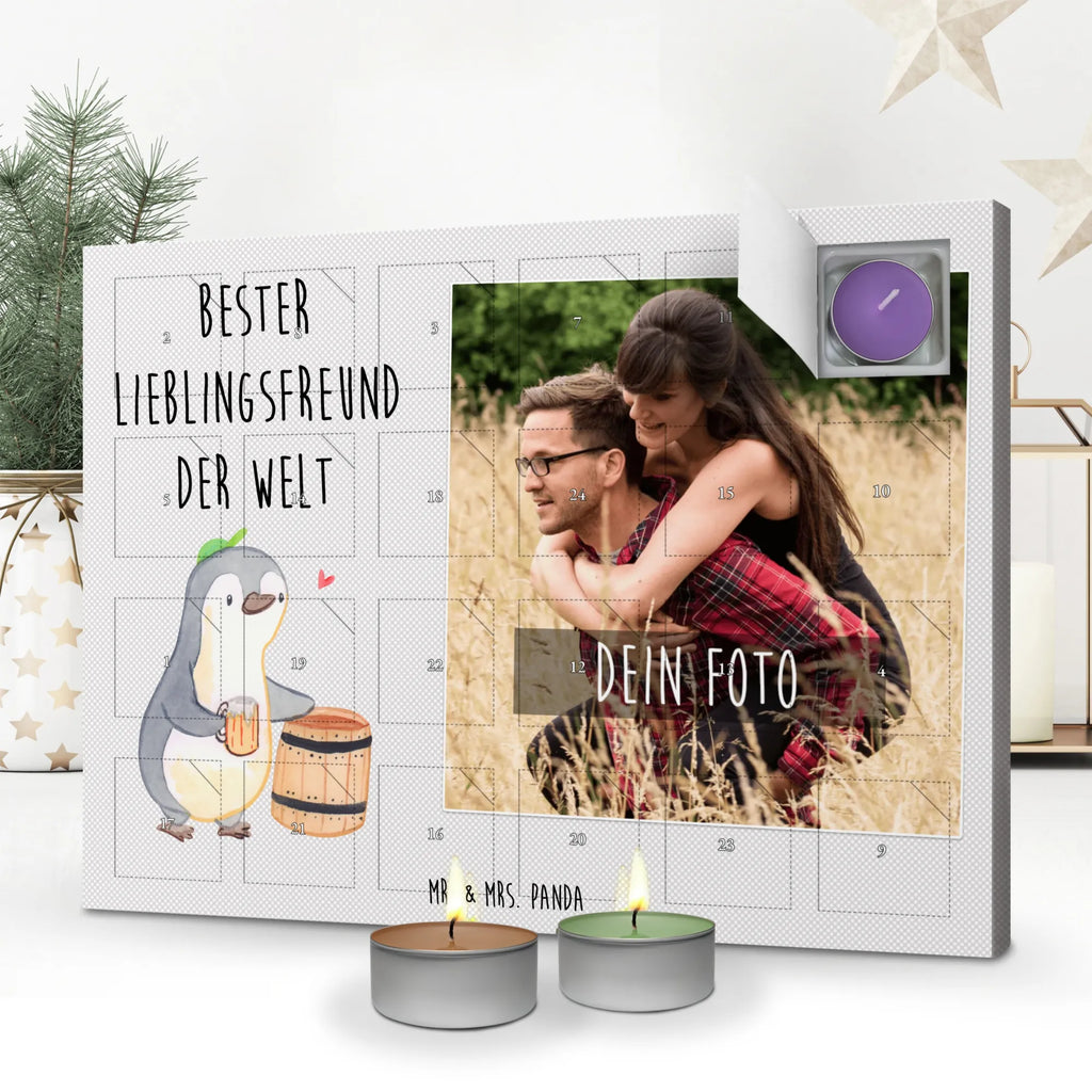 Personalisierter Duftkerzen Foto Adventskalender Pinguin Bester Lieblingsfreund der Welt Personalisierter Duftkerzen Foto Adventskalender, für, Dankeschön, Geschenk, Schenken, Geburtstag, Geburtstagsgeschenk, Geschenkidee, Danke, Bedanken, Mitbringsel, Freude machen, Geschenktipp, Lieblingsfreund, Freund, Partner, Lieblingsmensch, Lieblings Mensch, Liebling, Bae, bester Freund, Liebe, Herz, Love