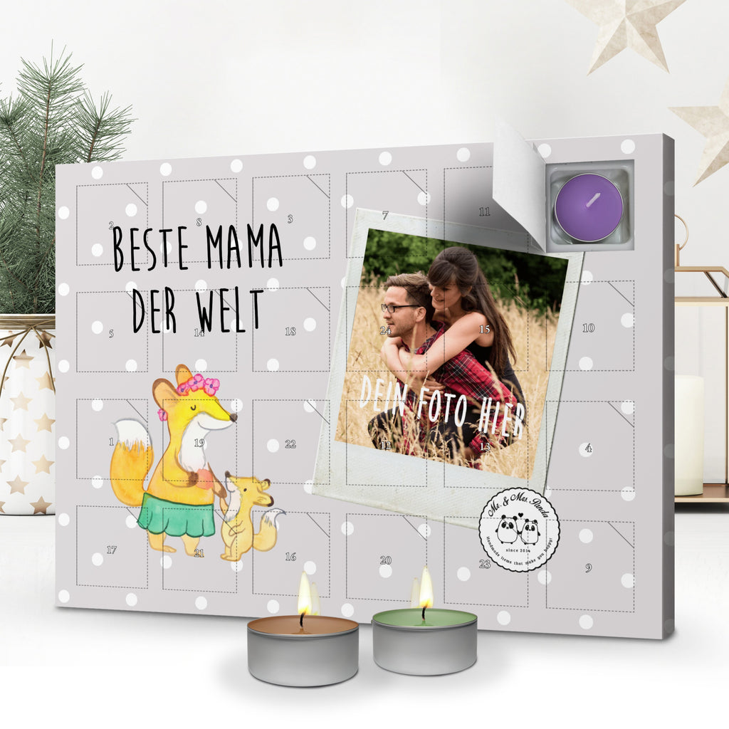 Personalisierter Duftkerzen Foto Adventskalender Fuchs Beste Mama der Welt Personalisierter Duftkerzen Adventskalender, für, Dankeschön, Geschenk, Schenken, Geburtstag, Geburtstagsgeschenk, Geschenkidee, Danke, Bedanken, Mitbringsel, Freude machen, Geschenktipp, Mama, Mami, Mutter, Muttertag, Mutti, Ma, Tochter, Sohn, Beste Mama, Beste, Supermama