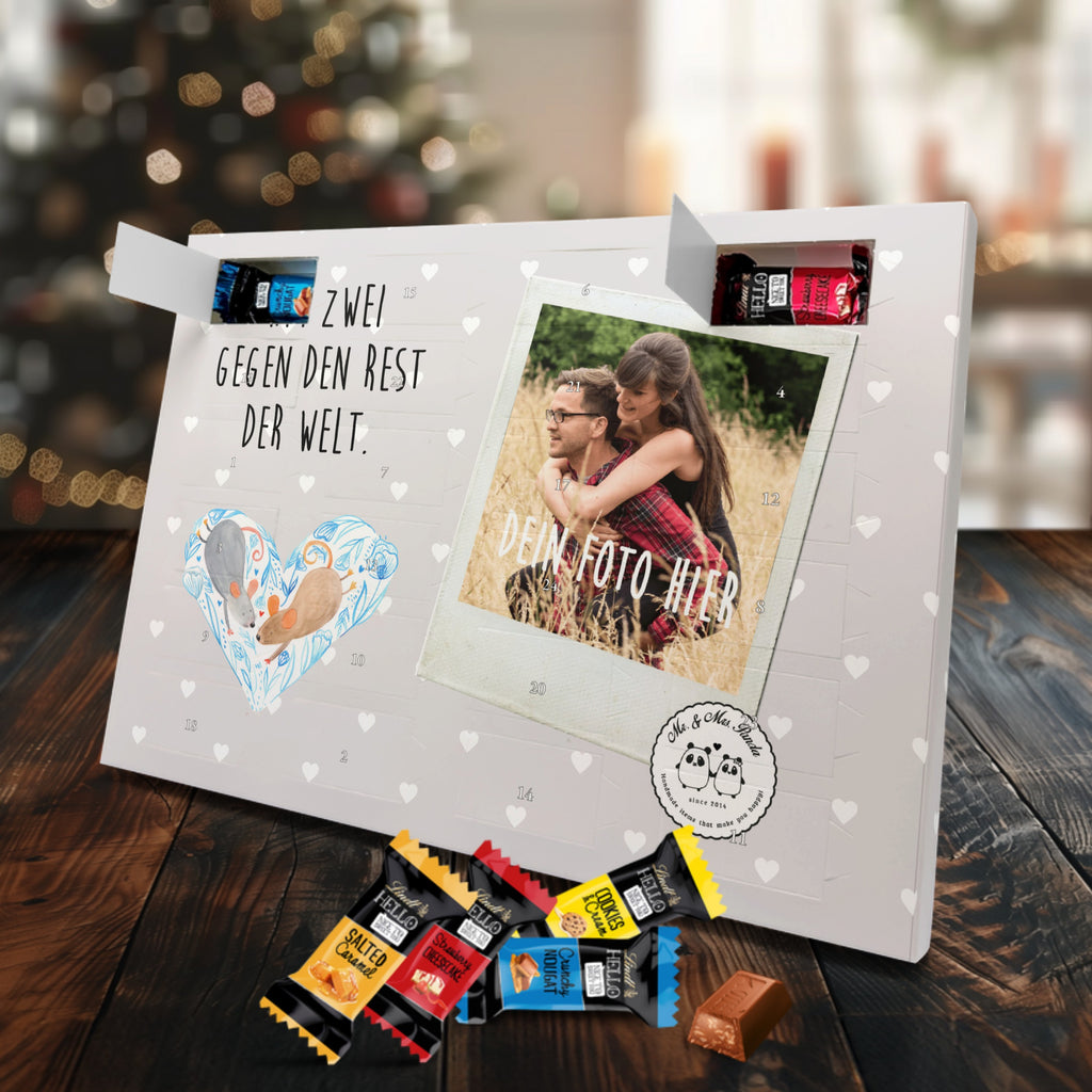 Personalisierter Markenschokolade Foto Adventskalender Mäuse Herz Personalisierter Adventskalender, Liebe, Partner, Freund, Freundin, Ehemann, Ehefrau, Heiraten, Verlobung, Heiratsantrag, Liebesgeschenk, Jahrestag, Hocheitstag, Maus, Mäuse, Liebesbotschaft, Liebesbeweis, Hochzeit, Lieblingsmensch, Gemeinsamkeit, Love, Geschenk für zwei