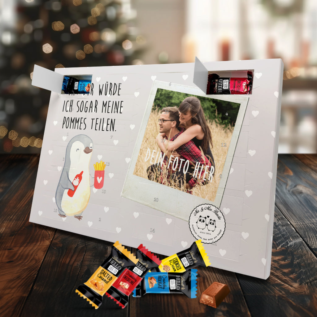 Personalisierter Markenschokolade Foto Adventskalender Pinguin Pommes Personalisierter Adventskalender, Liebe, Partner, Freund, Freundin, Ehemann, Ehefrau, Heiraten, Verlobung, Heiratsantrag, Liebesgeschenk, Jahrestag, Hocheitstag, Valentinstag, Geschenk für Frauen, Hochzeitstag, Mitbringsel, Geschenk für Freundin, Geschenk für Partner, Liebesbeweis, für Männer, für Ehemann