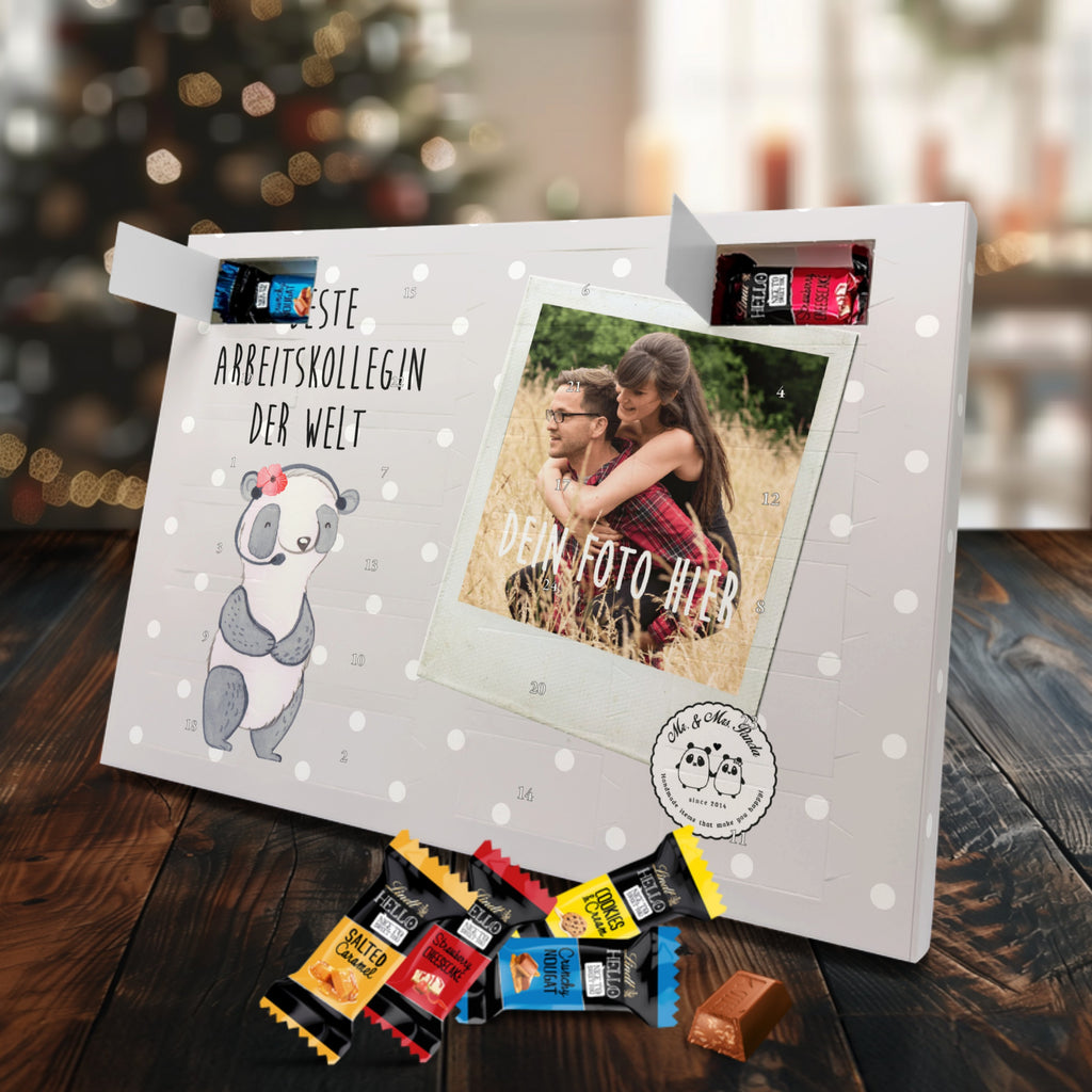 Personalisierter Markenschokolade Foto Adventskalender Panda Beste Arbeitskollegin der Welt Personalisierter Adventskalender, für, Dankeschön, Geschenk, Schenken, Geburtstag, Geburtstagsgeschenk, Geschenkidee, Danke, Bedanken, Mitbringsel, Freude machen, Geschenktipp, Arbeitskollegin, Kollegin, Freundin, Büro, Abschiedsgeschenk, Ruhestand, Arbeit, Mitarbeiterin, Berufsgenossin, Beruf