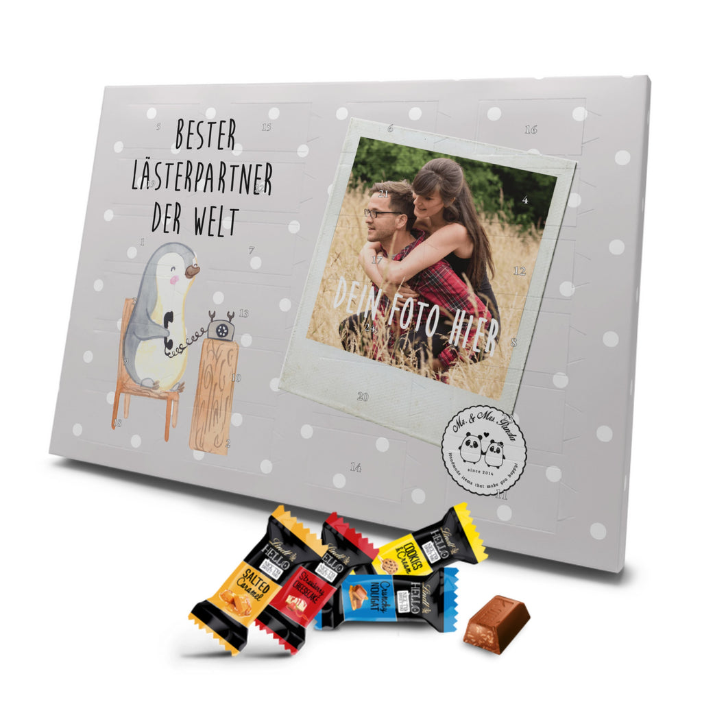 Personalisierter Markenschokolade Foto Adventskalender Pinguin Bester Lästerpartner der Welt Personalisierter Adventskalender, für, Dankeschön, Geschenk, Schenken, Geburtstag, Geburtstagsgeschenk, Geschenkidee, Danke, Bedanken, Mitbringsel, Freude machen, Geschenktipp, Lästerpartner, Lesterpartner, lestern, Lästerschwester, Lästern, beste Freundin, Freundin, Spaß, bff