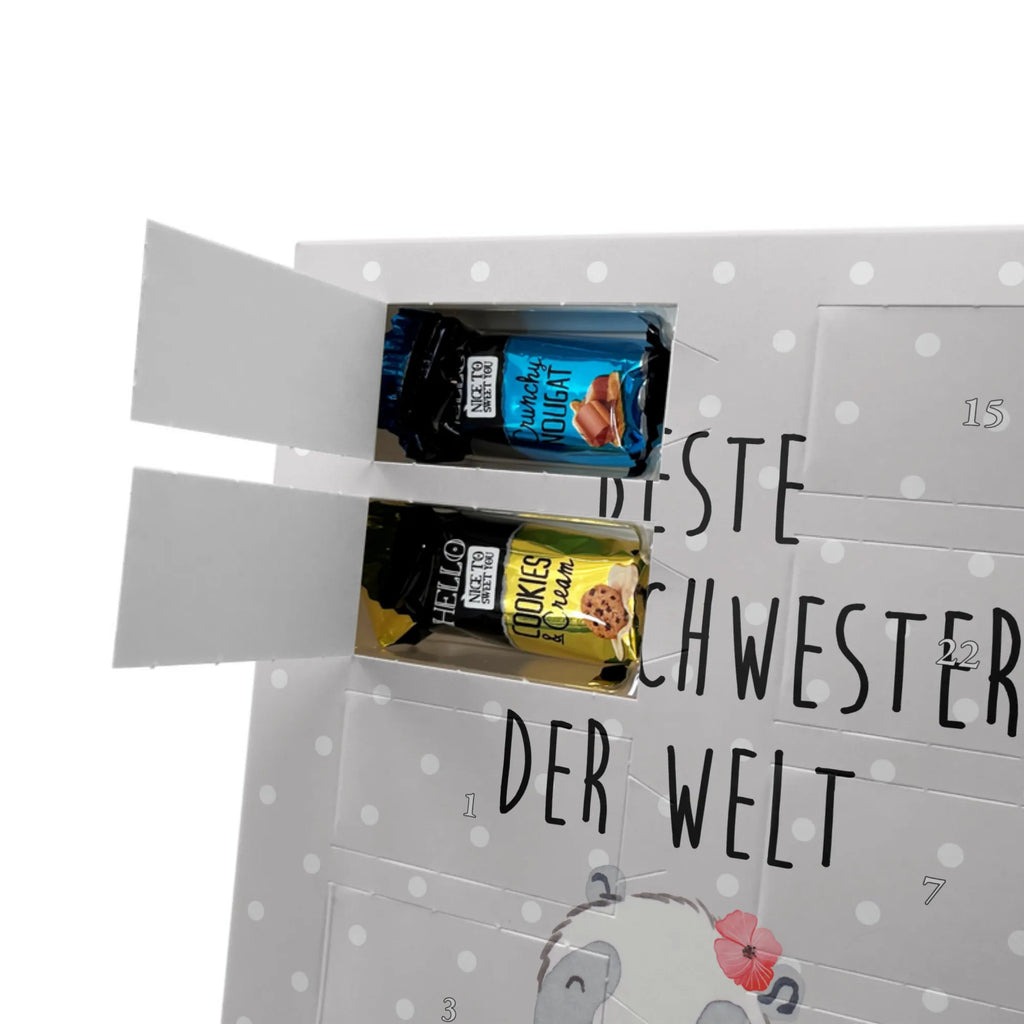 Personalisierter Markenschokolade Foto Adventskalender Panda Beste Trinkschwester der Welt Personalisierter Markenschokolade Foto Adventskalender, für, Dankeschön, Geschenk, Schenken, Geburtstag, Geburtstagsgeschenk, Geschenkidee, Danke, Bedanken, Mitbringsel, Freude machen, Geschenktipp, Trinkschwester, Saufschwester, Schwester, Sister, Freundin, Party, Bae, Trinken, Alkohol, Wochenende, Kleinigkeit, Sister from another Mister