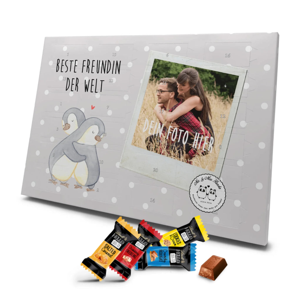 Personalisierter Markenschokolade Foto Adventskalender Pinguin Beste Freundin der Welt Personalisierter Markenschokolade Foto Adventskalender, für, Dankeschön, Geschenk, Schenken, Geburtstag, Geburtstagsgeschenk, Geschenkidee, Danke, Bedanken, Mitbringsel, Freude machen, Geschenktipp, Freundin, beste Freundin, Ehefrau, Frau, bae, bff, Freundinnen, Jahrestag, Freundschaft. Liebste, beste, Spruch