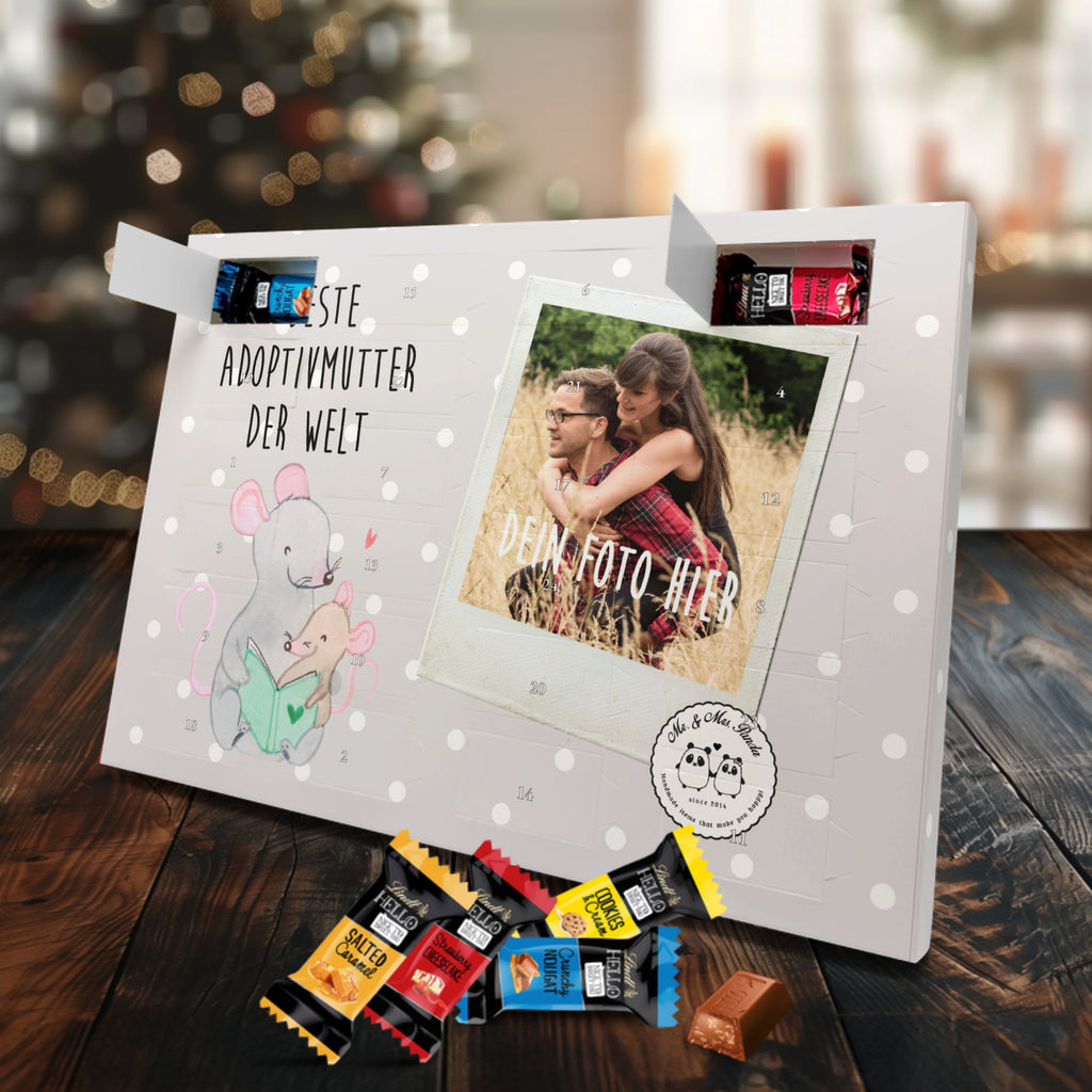 Personalisierter Markenschokolade Foto Adventskalender Maus Beste Adoptivmutter der Welt Personalisierter Adventskalender, für, Dankeschön, Geschenk, Schenken, Geburtstag, Geburtstagsgeschenk, Geschenkidee, Danke, Bedanken, Mitbringsel, Freude machen, Geschenktipp, Adoptivmutter, Adoptivmama, adoptiert, Mama, Mami, Mutter, Muttertag, Mutti, Ma, Tochter, Sohn, Beste Mama, Beste, Supermama