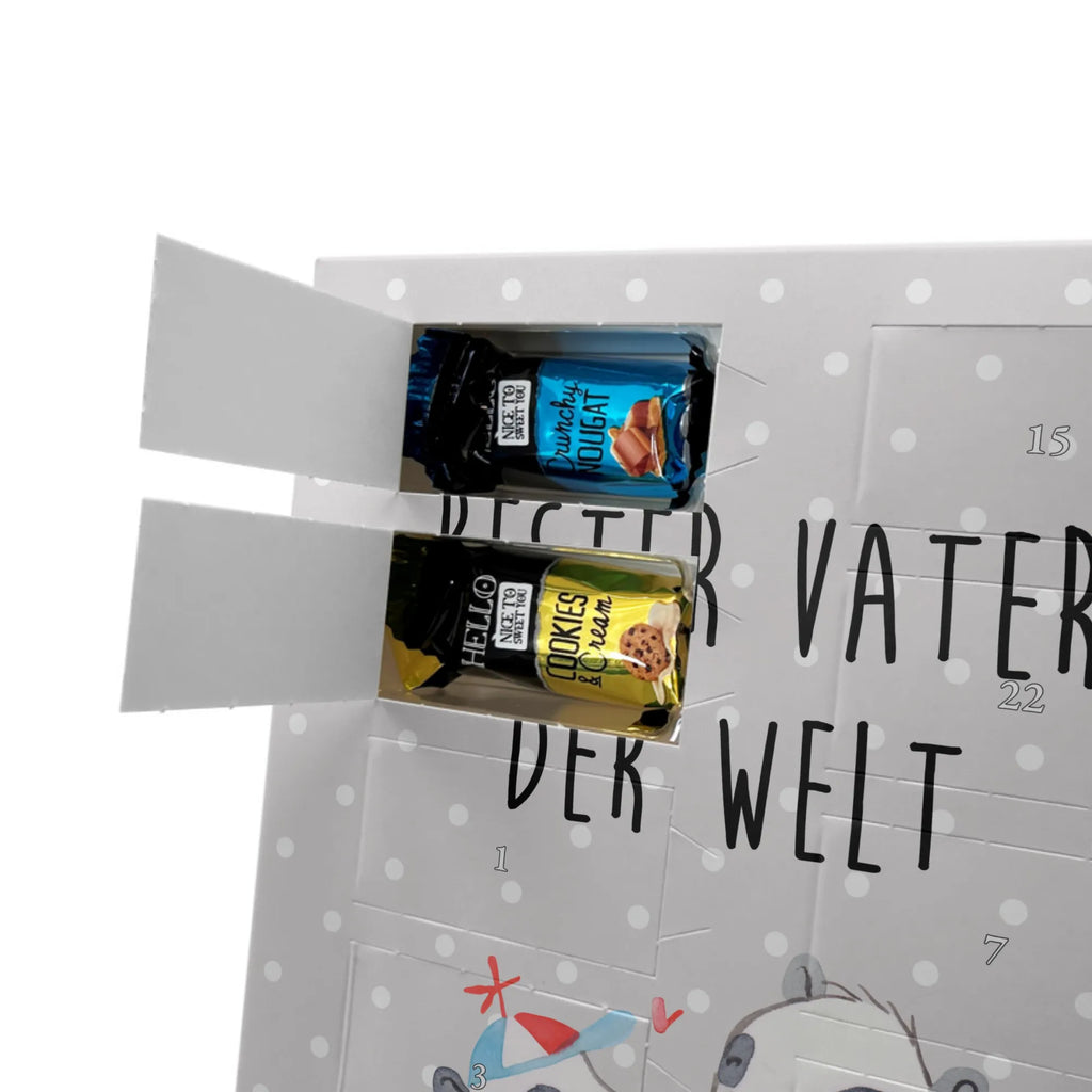 Personalisierter Markenschokolade Foto Adventskalender Panda Bester Vater der Welt Personalisierter Markenschokolade Foto Adventskalender, für, Dankeschön, Geschenk, Schenken, Geburtstag, Geburtstagsgeschenk, Geschenkidee, Danke, Bedanken, Mitbringsel, Freude machen, Geschenktipp, Vater, Papa, Dad, Daddy, Paps, Papi, Vati, Eltern, Geschenk Vater, Mann, Familie, Bester, Kleinigkeit