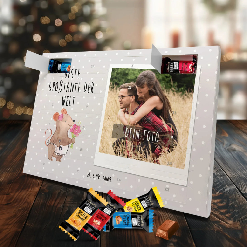 Personalisierter Markenschokolade Foto Adventskalender Maus Beste Großtante der Welt Personalisierter Markenschokolade Foto Adventskalender, für, Dankeschön, Geschenk, Schenken, Geburtstag, Geburtstagsgeschenk, Geschenkidee, Danke, Bedanken, Mitbringsel, Freude machen, Geschenktipp, Großtante, Grosstante, Tante, Lieblingstante, Familie, Schwester, Tanten, Kleinigkeit, Beste, Nichte, Neffe, Groß