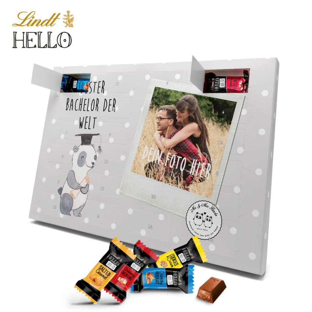 Personalisierter Markenschokolade Foto Adventskalender Panda Bester Bachelor der Welt Personalisierter Adventskalender, für, Dankeschön, Geschenk, Schenken, Geburtstag, Geburtstagsgeschenk, Geschenkidee, Danke, Bedanken, Mitbringsel, Freude machen, Geschenktipp, Bachelor, Student, Studium, Sohn, Spaß, Musterschüler, lustig, Studienabschluss, witzig, Universität, Abschluss, Alumni, Uni, Studenten, Hochschule