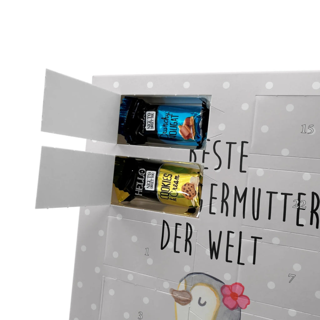 Personalisierter Markenschokolade Foto Adventskalender Pinguin Beste Schwiegermutter der Welt Personalisierter Markenschokolade Foto Adventskalender, für, Dankeschön, Geschenk, Schenken, Geburtstag, Geburtstagsgeschenk, Geschenkidee, Danke, Bedanken, Mitbringsel, Freude machen, Geschenktipp, Schwiegermutter, Schwiegermama, Schwiegereltern, Mama, Mutter, Mutter des Ehepartners, angeheiratet