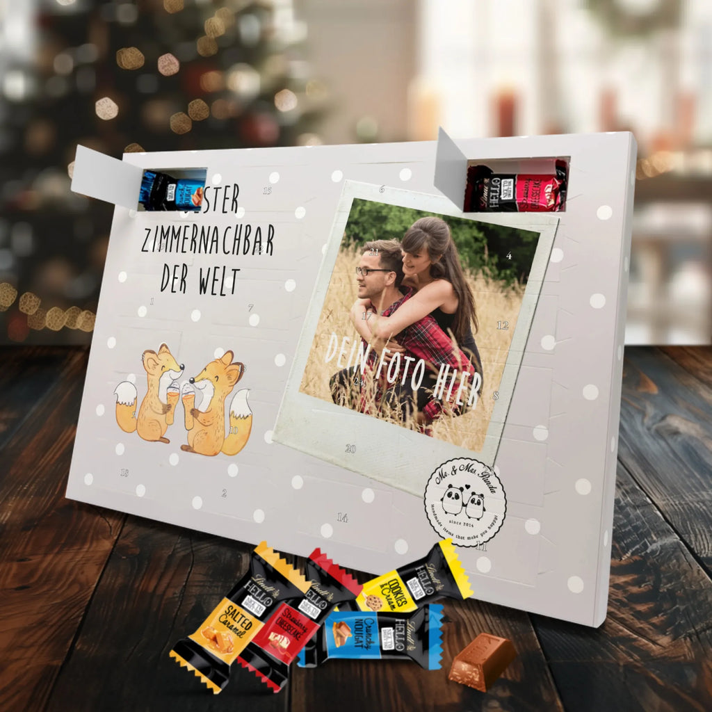 Personalisierter Markenschokolade Foto Adventskalender Fuchs Bester Zimmernachbar der Welt Personalisierter Markenschokolade Foto Adventskalender, für, Dankeschön, Geschenk, Schenken, Geburtstag, Geburtstagsgeschenk, Geschenkidee, Danke, Bedanken, Mitbringsel, Freude machen, Geschenktipp, Zimmernachbar, Zimmernachbarn, Zimmer, Krankenhaus, Patient, Kollegin, Wohnheim, Nachbar, WG, Studentenwohnheim