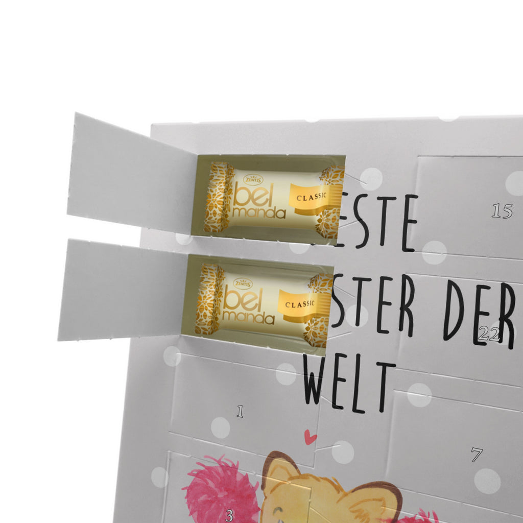 Personalisierter Marzipan Foto Adventskalender Fuchs Beste Schwester der Welt Personalisierter Marzipan Adventskalender, für, Dankeschön, Geschenk, Schenken, Geburtstag, Geburtstagsgeschenk, Geschenkidee, Danke, Bedanken, Mitbringsel, Freude machen, Geschenktipp, Schwester, Geschwister, Schwesterherz, Sister, Familie, Kleinigkeit, Beste, Tochter