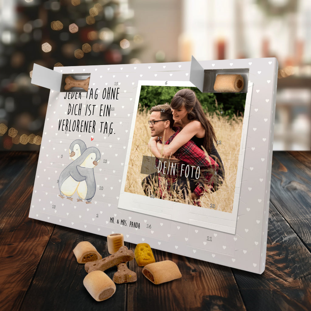 Personalisierter Hunde Foto Adventskalender Pinguine Kuscheln Hunde Adventskalender, Liebe, Partner, Freund, Freundin, Ehemann, Ehefrau, Heiraten, Verlobung, Heiratsantrag, Liebesgeschenk, Jahrestag, Hocheitstag, Valentinstag, Geschenk für Frauen, Hochzeitstag, Mitbringsel, Geschenk für Freundin, Geschenk für Partner, Liebesbeweis, für Männer, für Ehemann