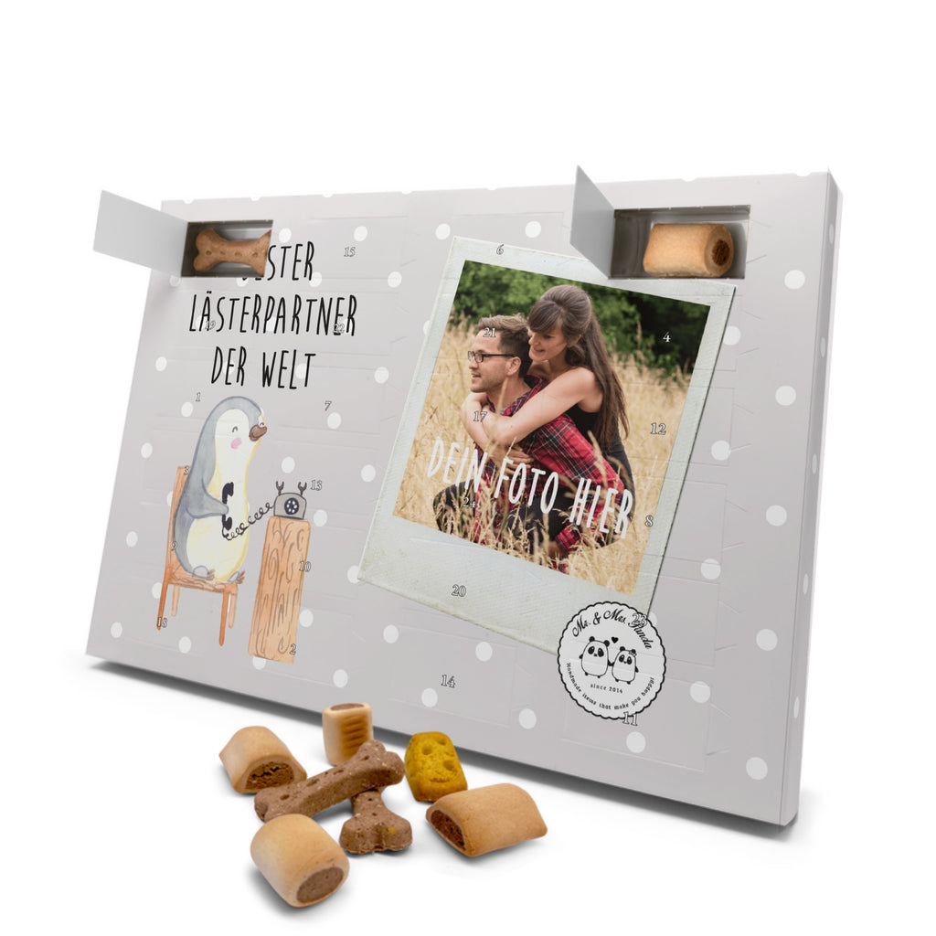 Personalisierter Hunde Foto Adventskalender Pinguin Bester Lästerpartner der Welt Hunde Adventskalender, für, Dankeschön, Geschenk, Schenken, Geburtstag, Geburtstagsgeschenk, Geschenkidee, Danke, Bedanken, Mitbringsel, Freude machen, Geschenktipp, Lästerpartner, Lesterpartner, lestern, Lästerschwester, Lästern, beste Freundin, Freundin, Spaß, bff